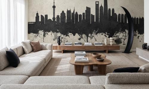 Shanghai China Skyline Concrete