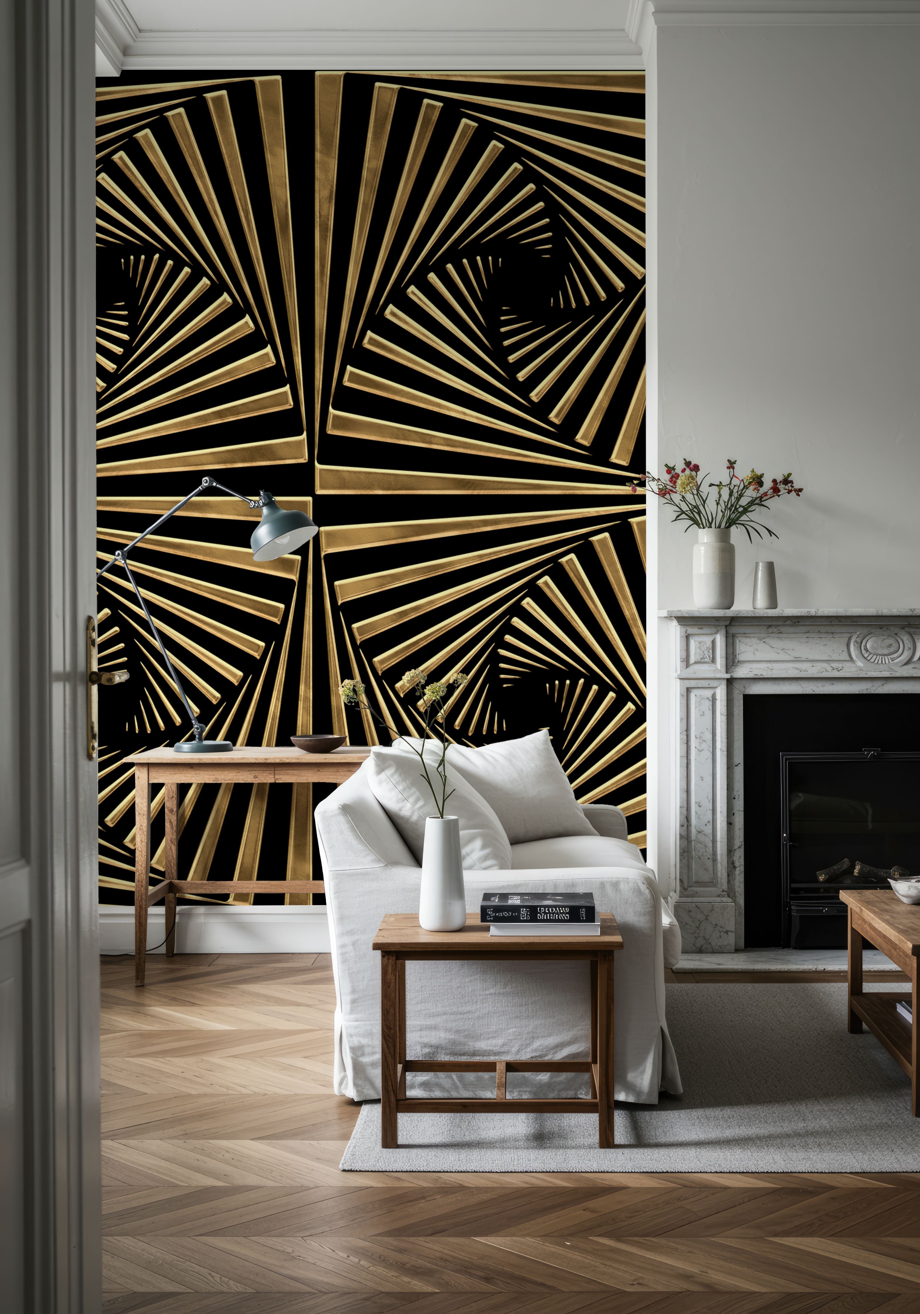 Art Deco Fans, Mural