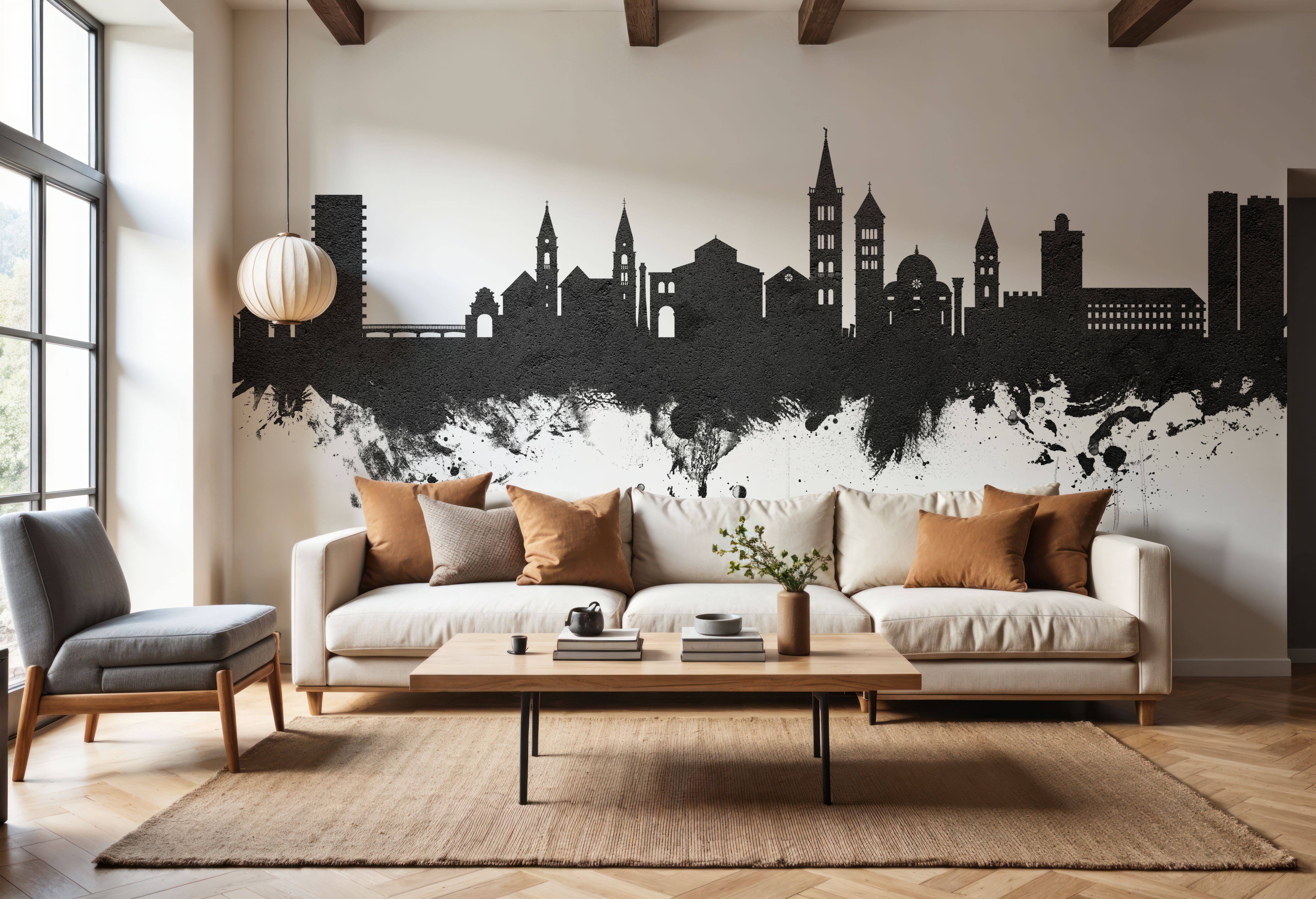 Zadar Croatia Skyline Black & White