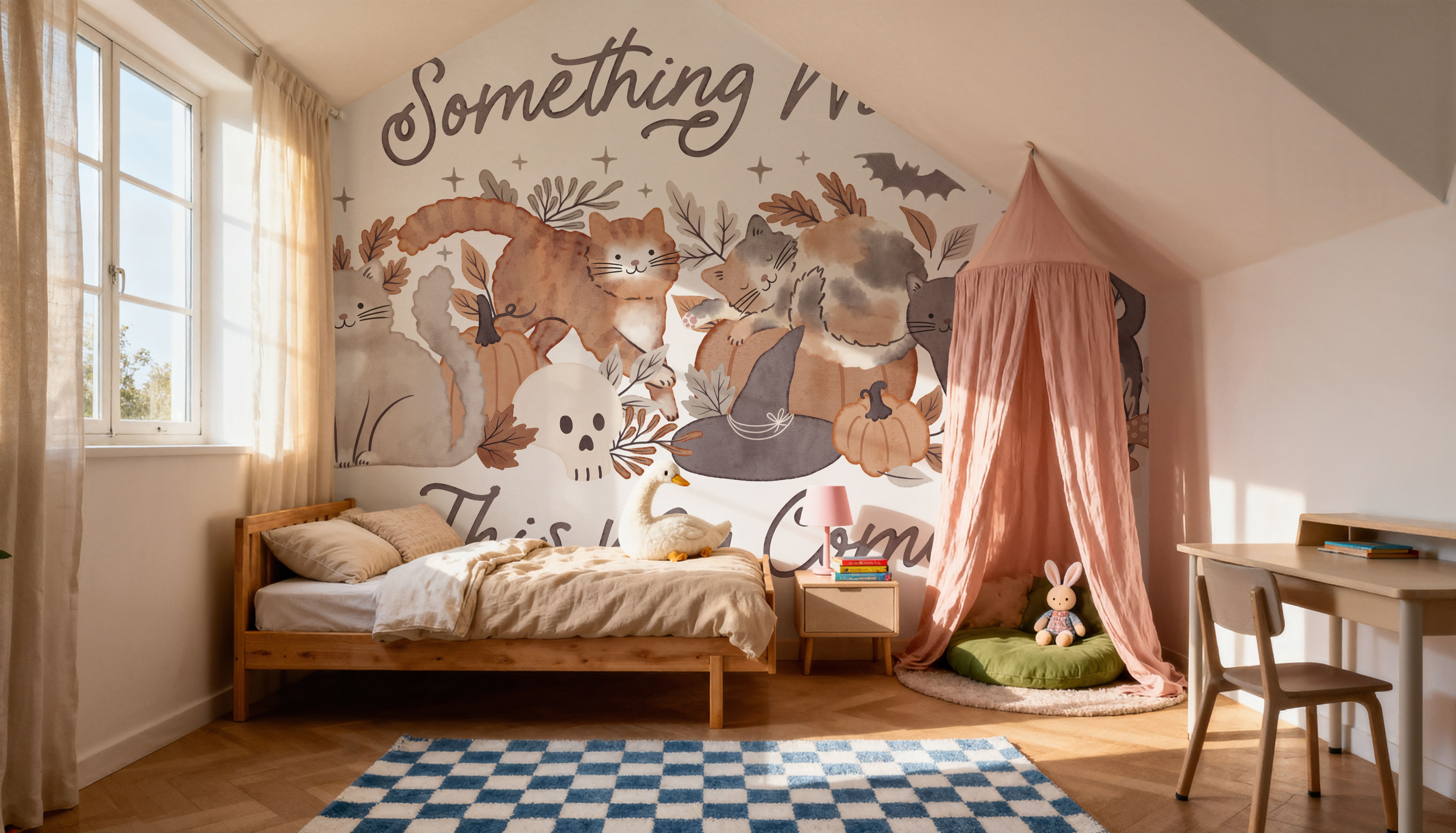 Pumpkins and Paws I, Wallpaper