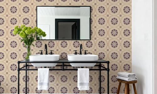 Geo Floral, Beige