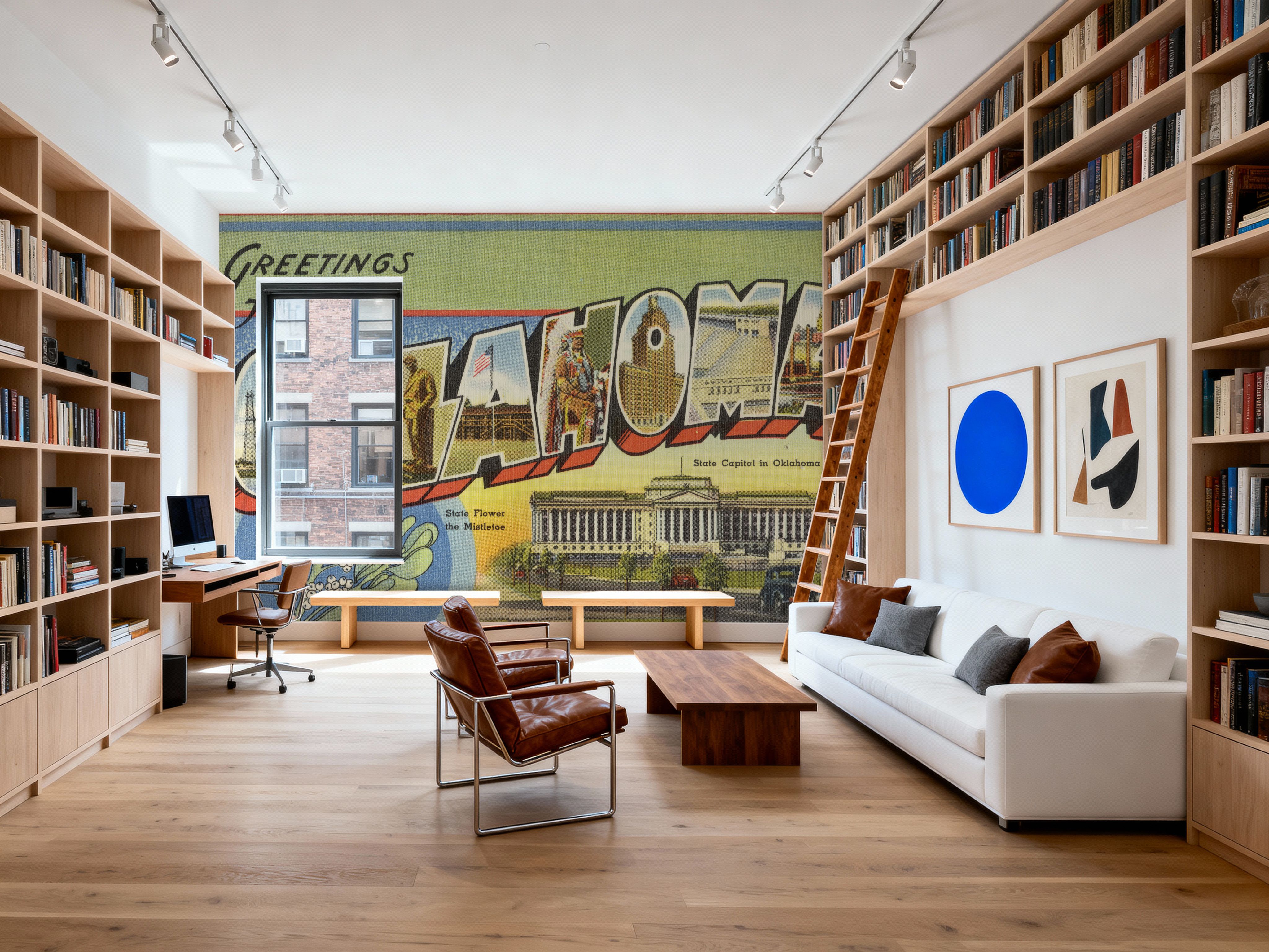 Greetings from Oklahoma - Screenprint Postcard