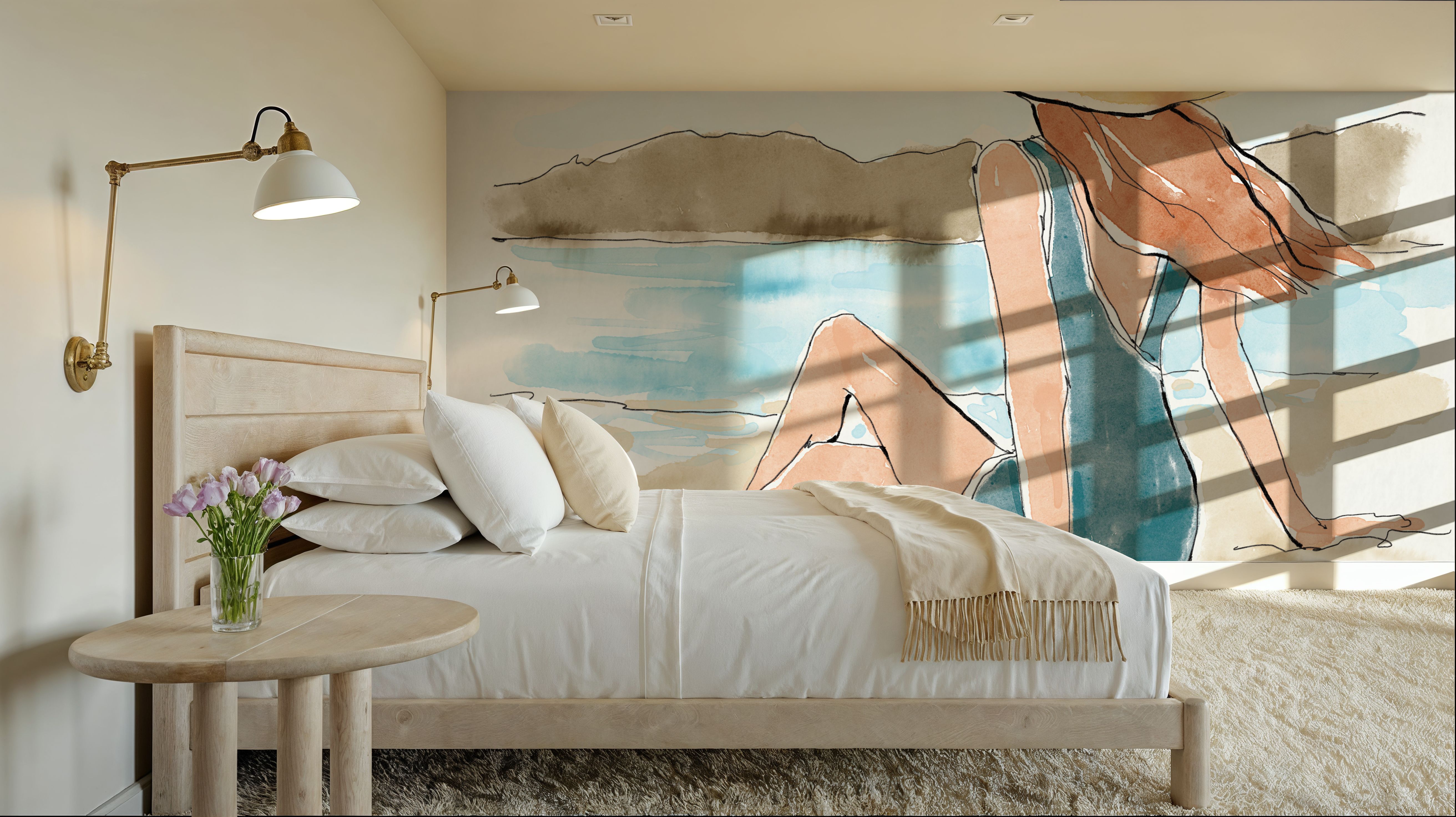 Bathing Beauties II, Papier peint