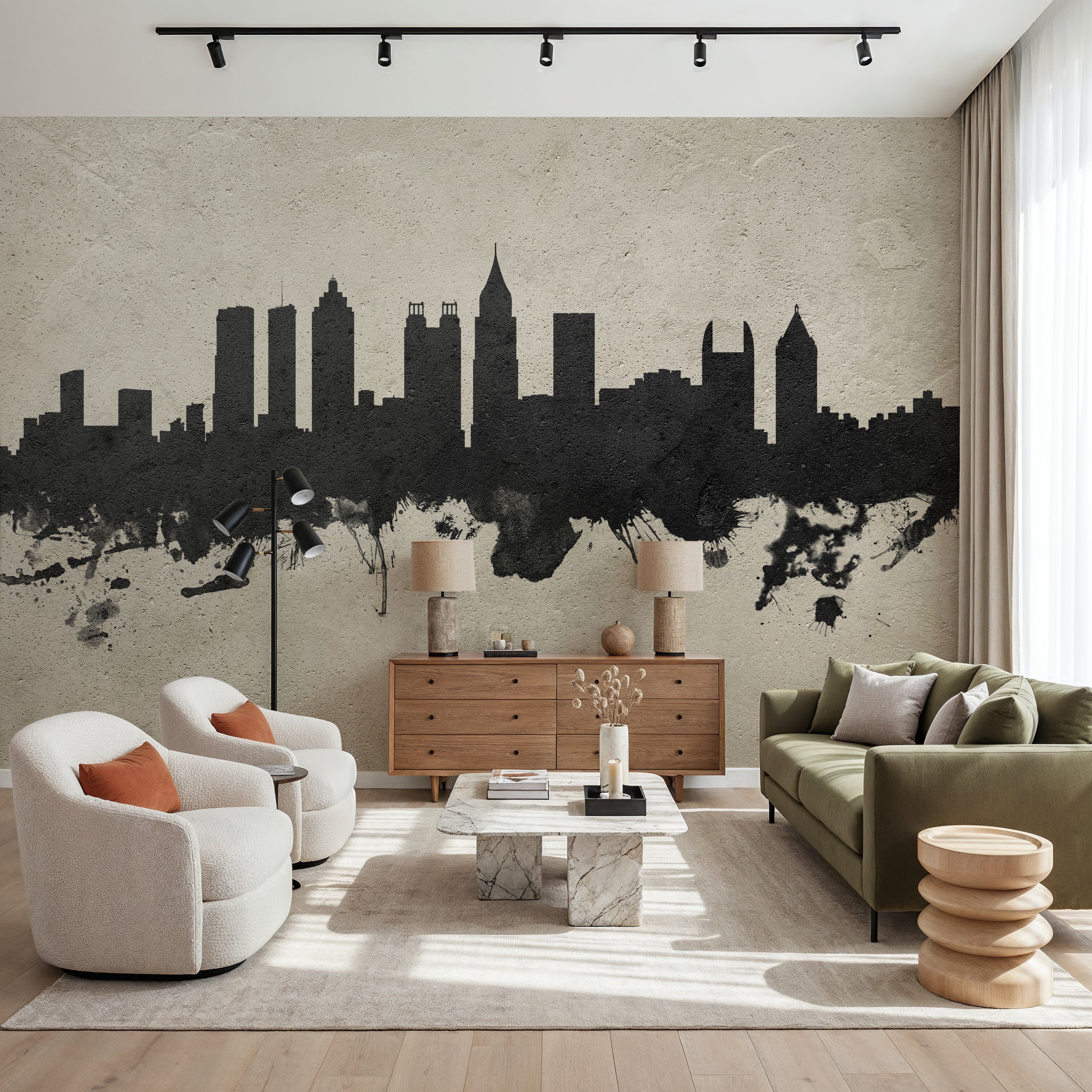 Atlanta Georgia Skyline Concrete