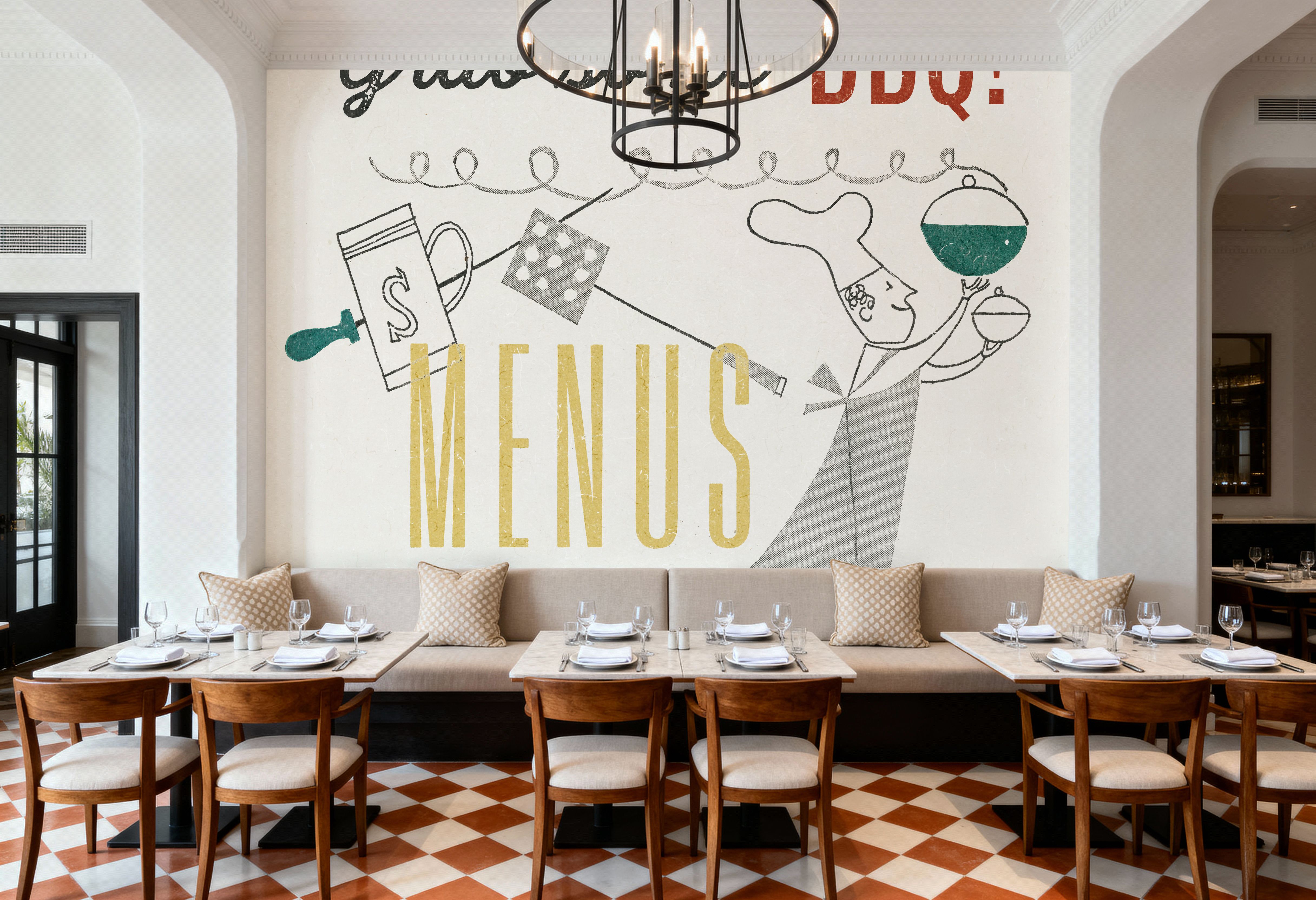 Retro Food Grab Some BBQ