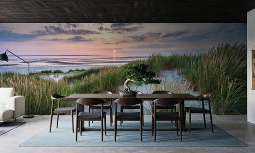 Beach Grass Sunset