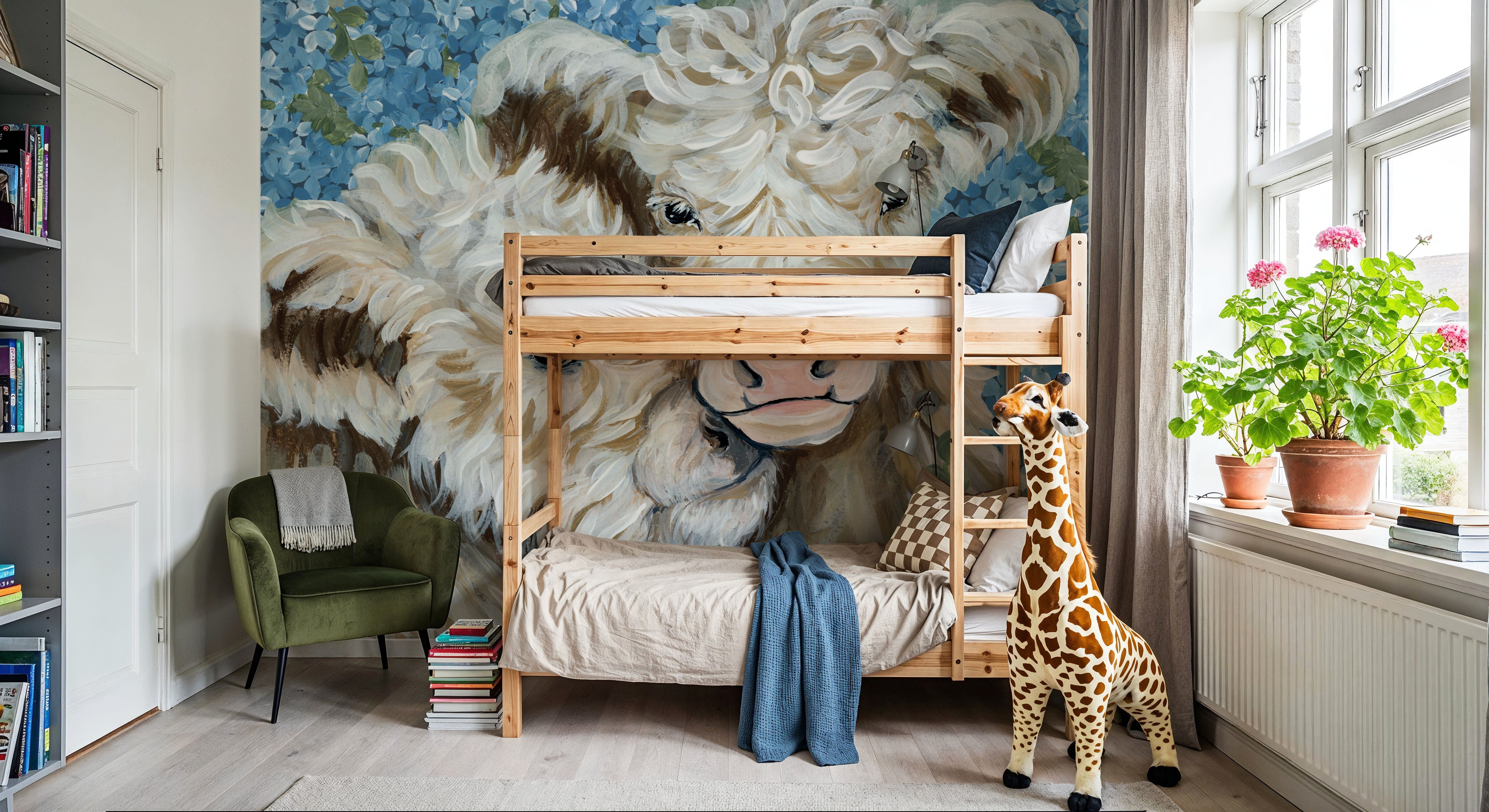 Highland Cuddles, Behang