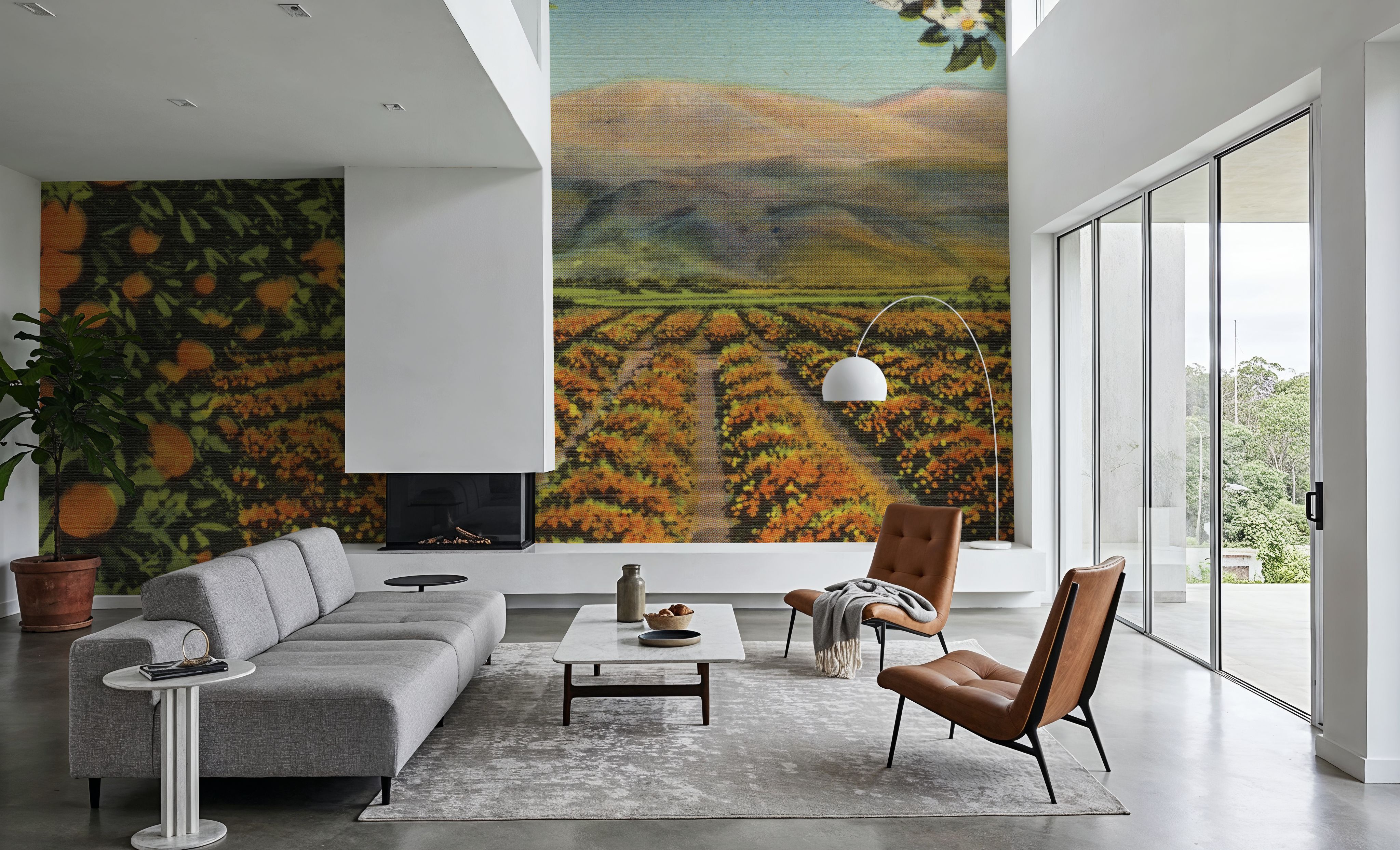 Greetings from Oranges - Screenprint Postcard