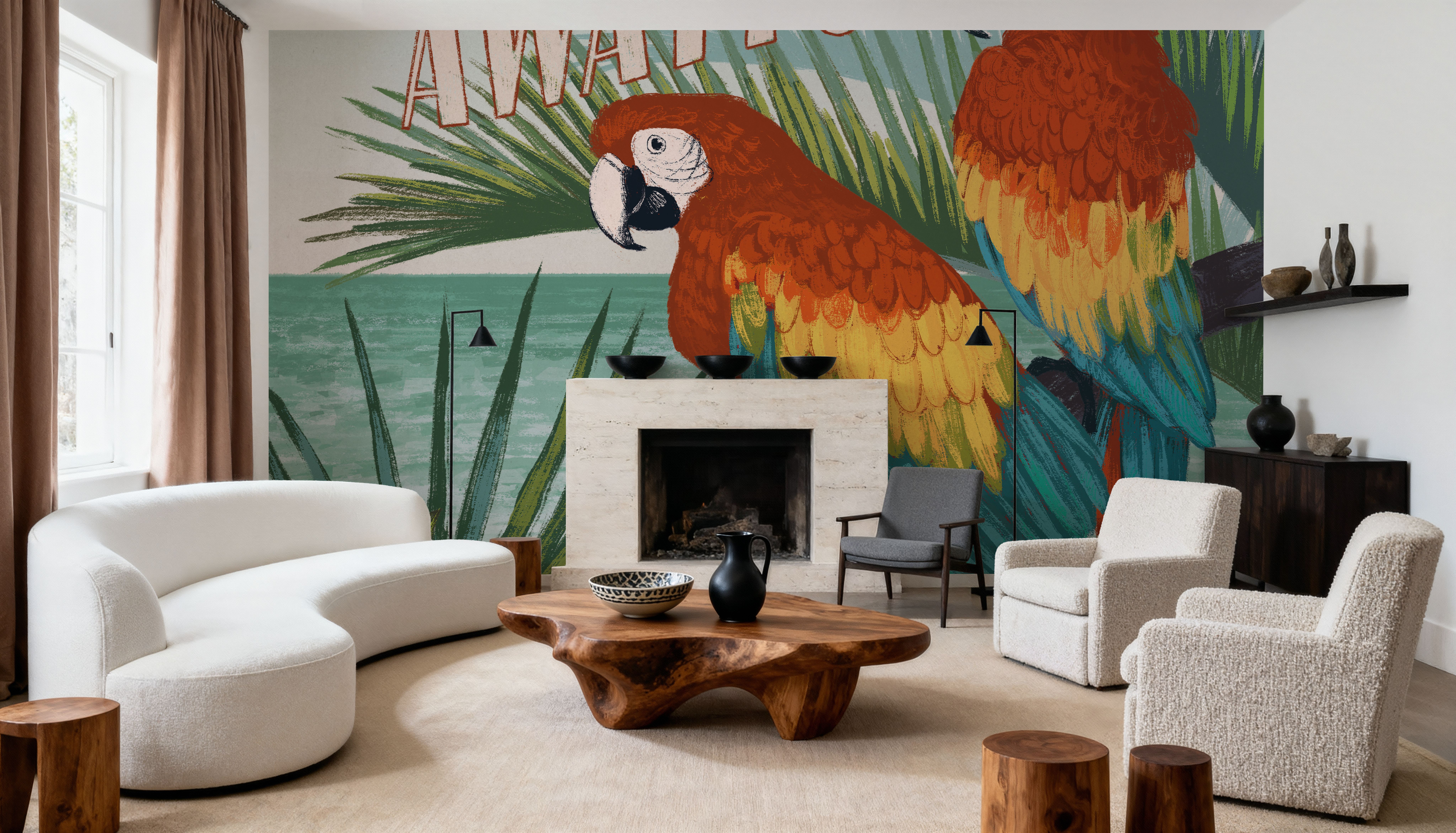 Welcome to Paradise V, Behang