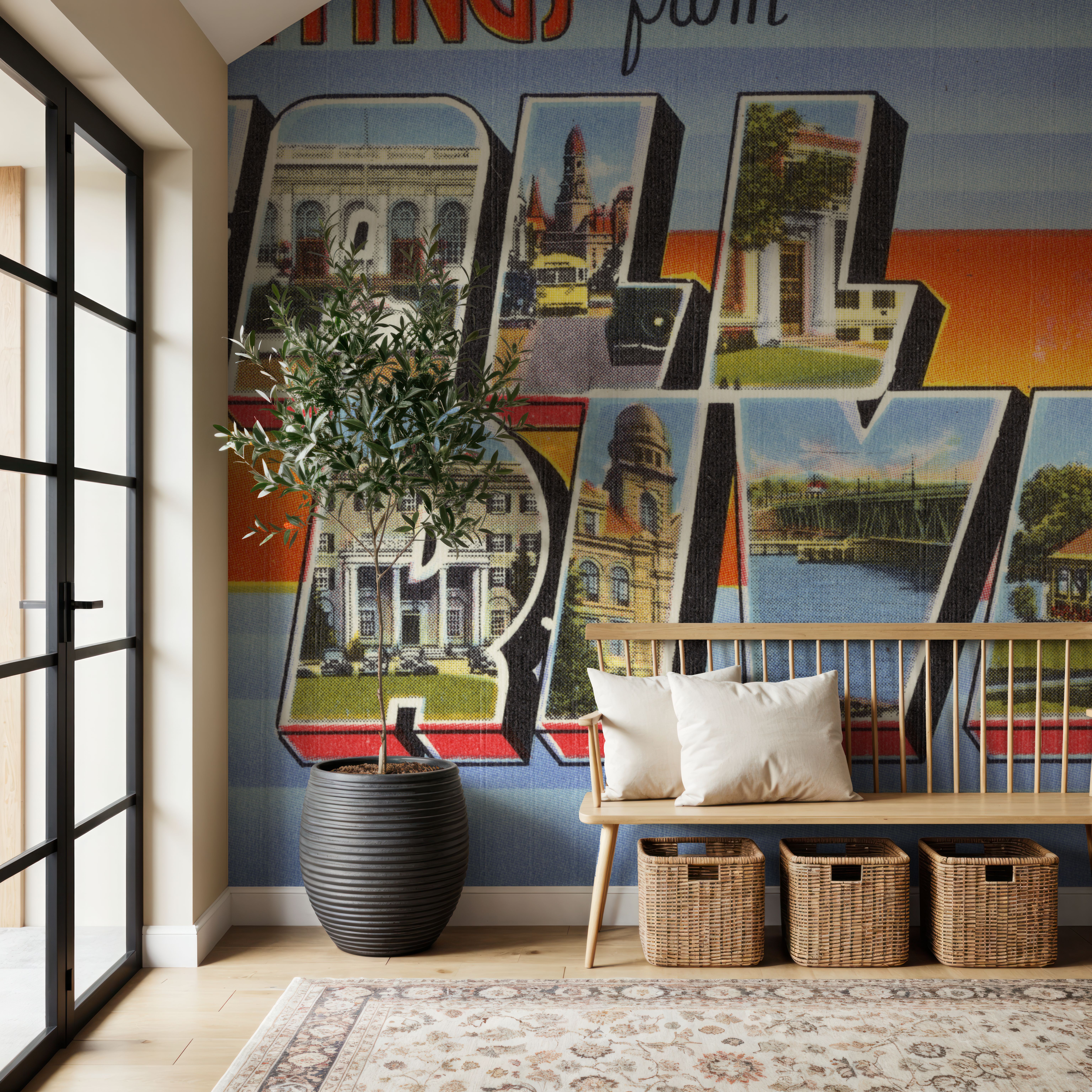 Greetings from Fall River - Screenprint Postcard