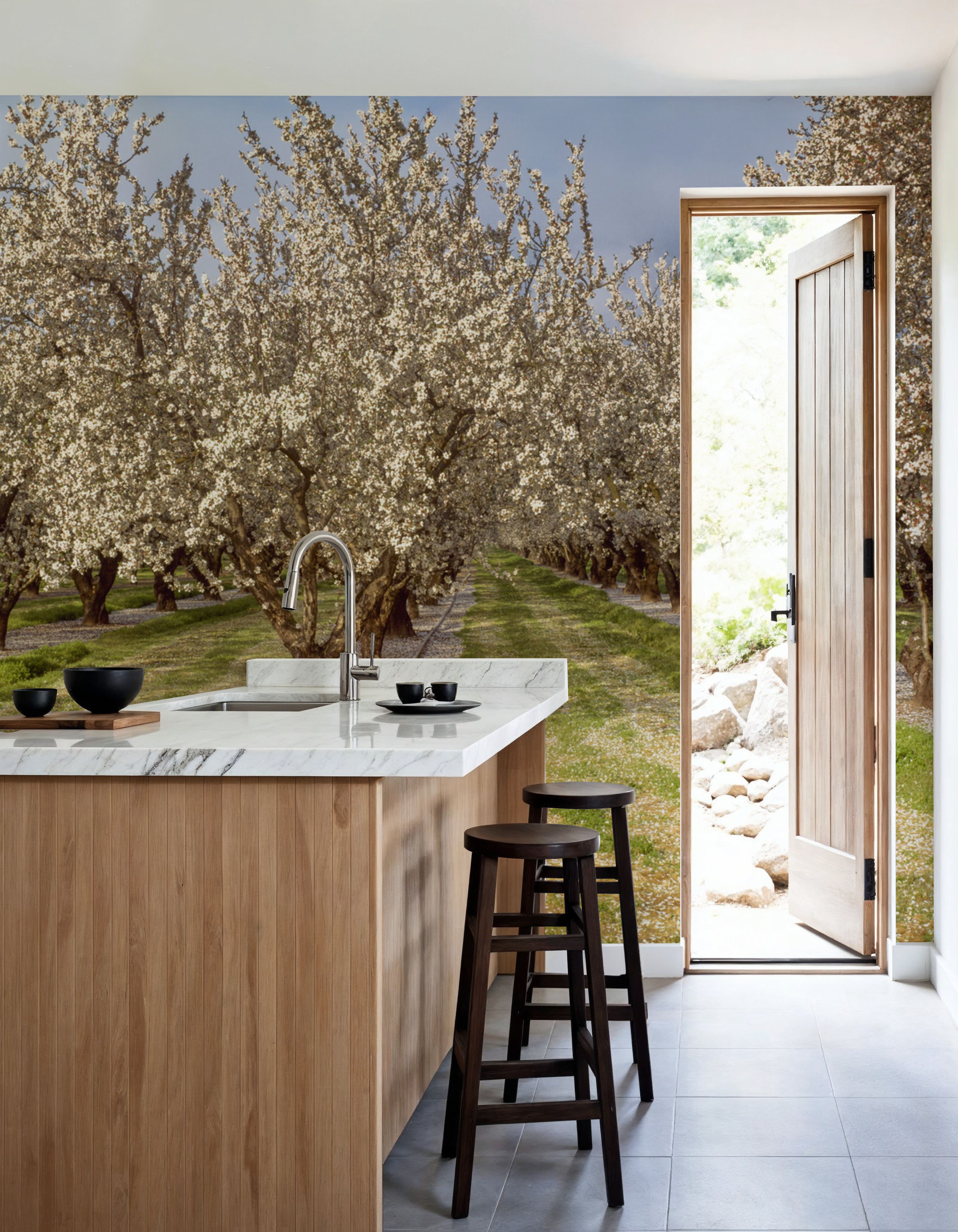 Blooming Almond Grove