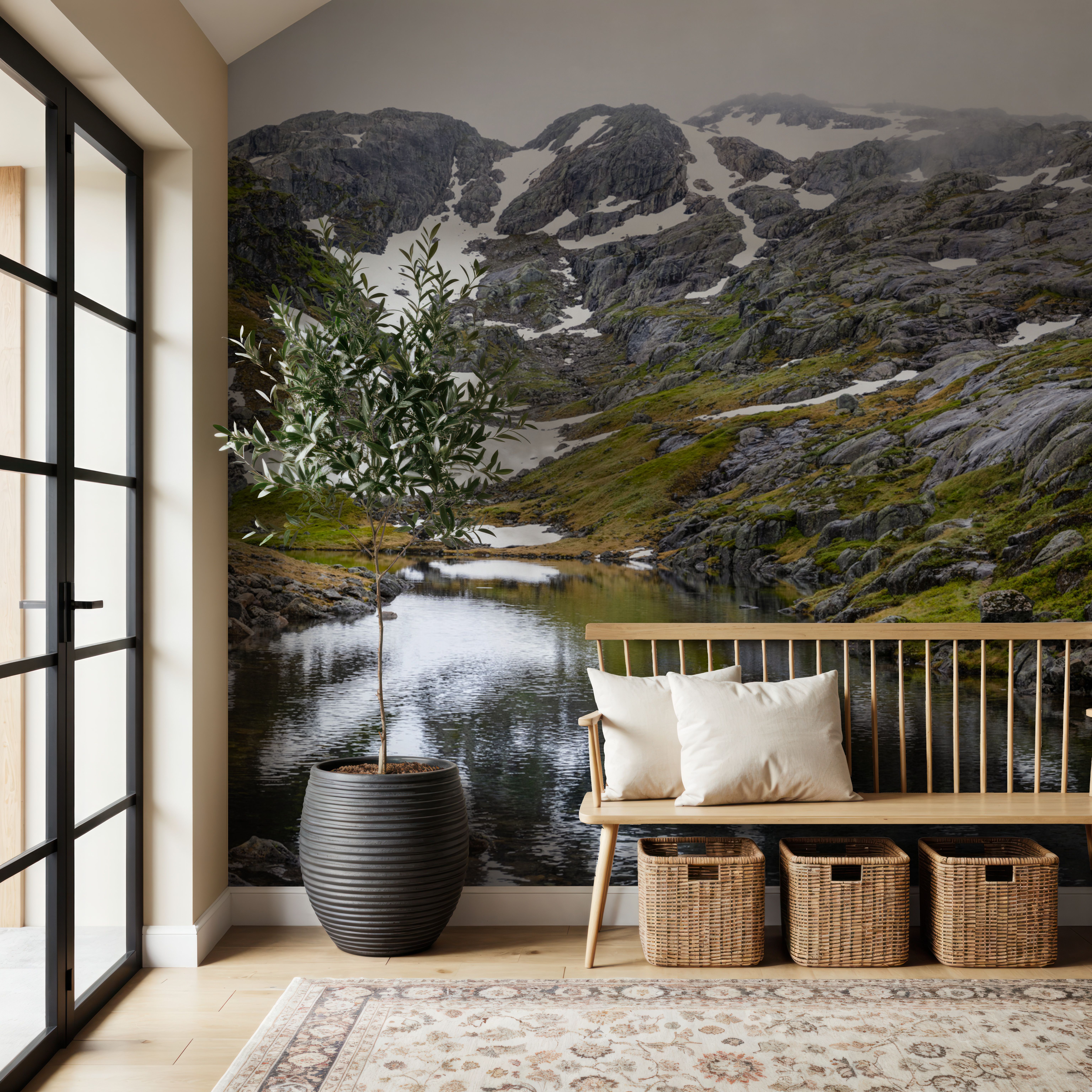 Mountain Stream Reflection