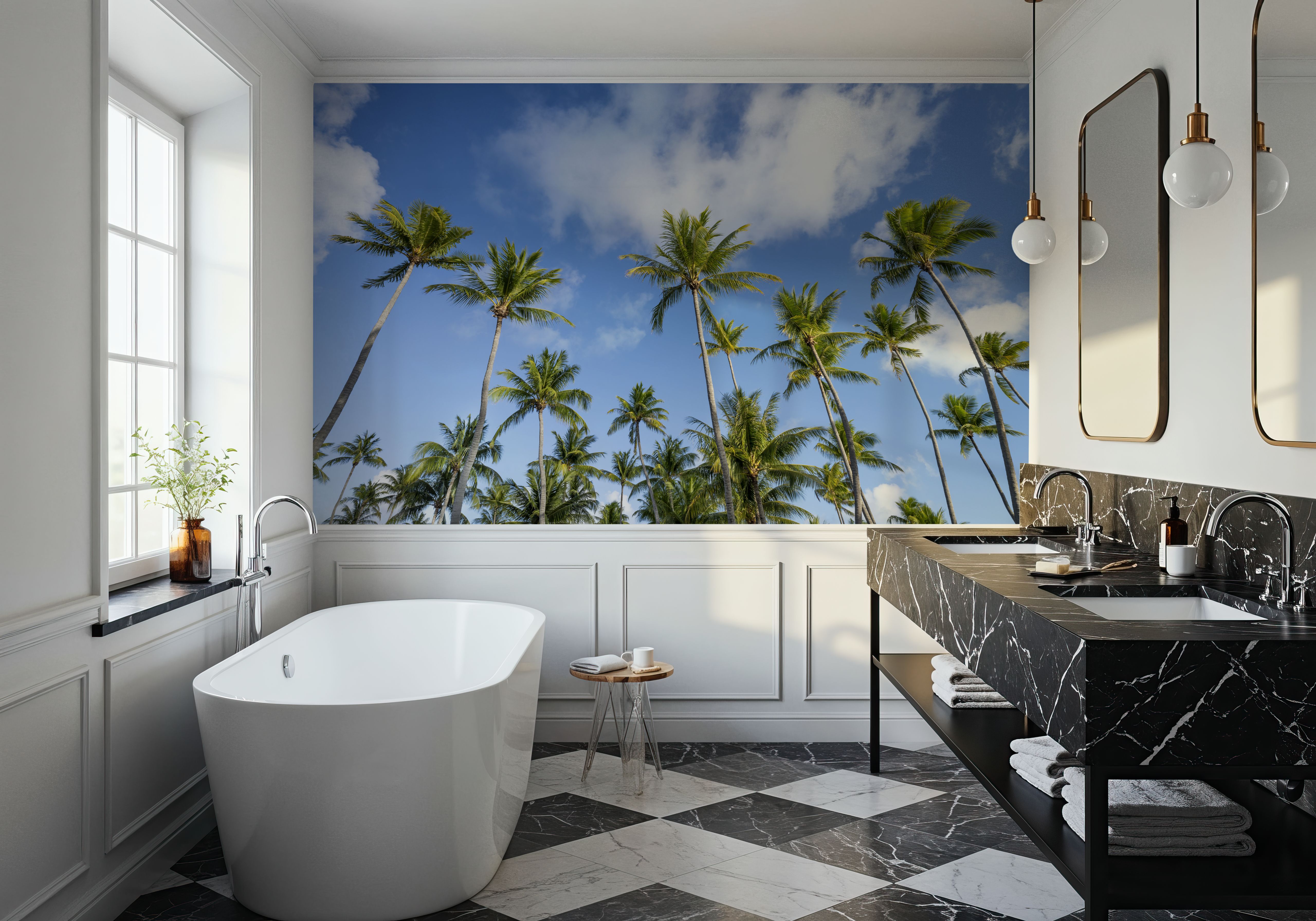 Strecthing Palm Trees