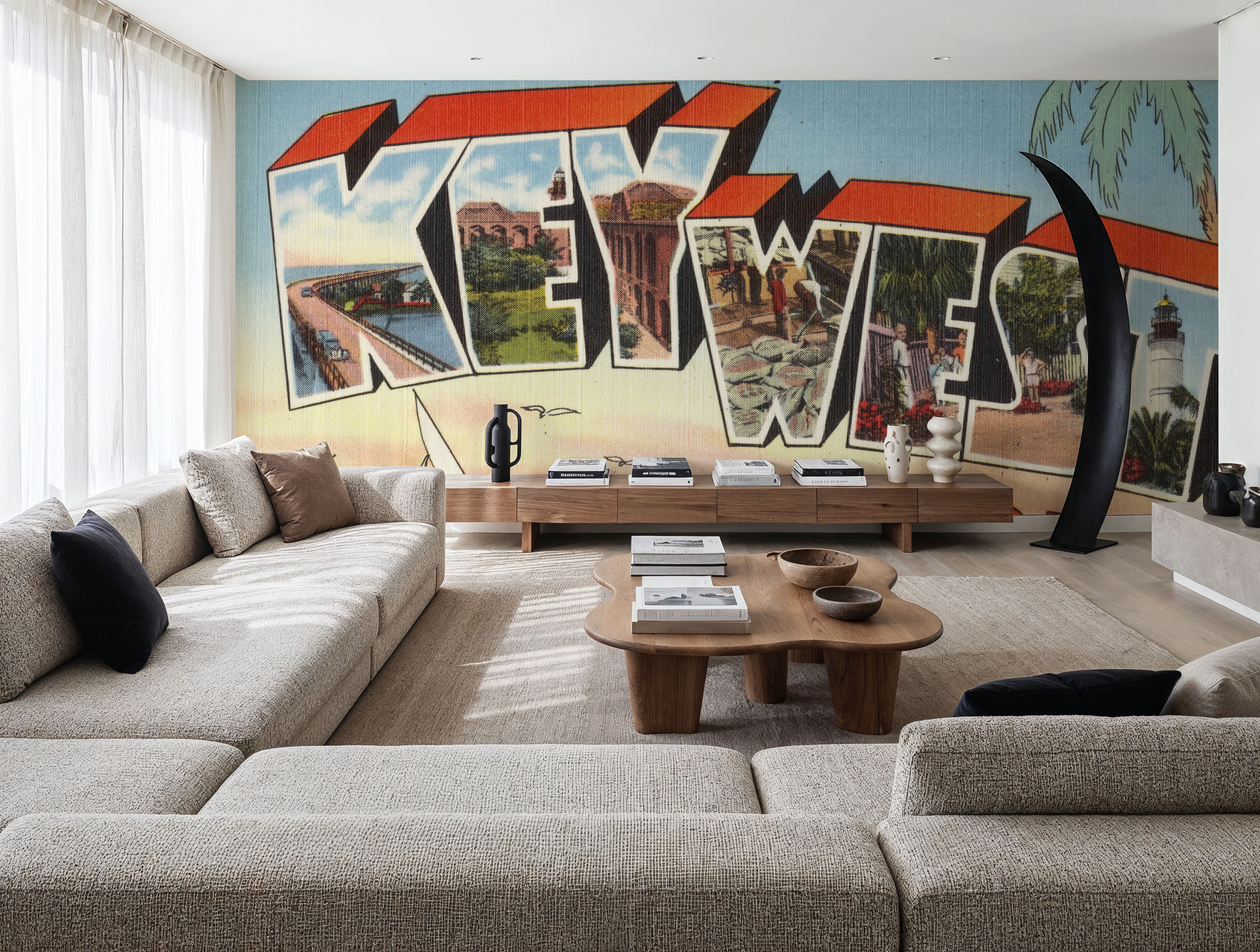 Greetings from Key West - Screenprint Postcard