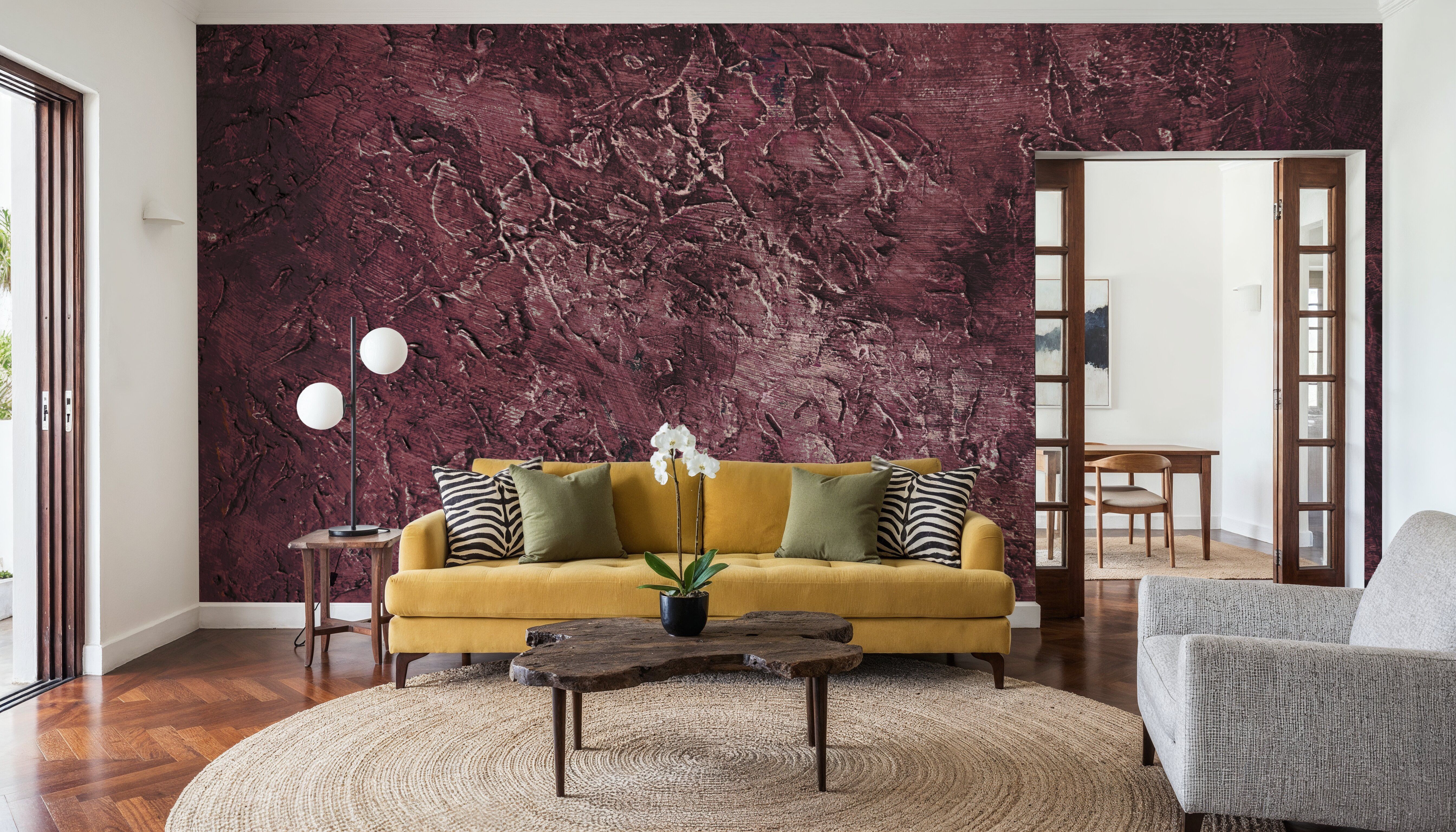 Forest Floor I Plum, Wallpaper