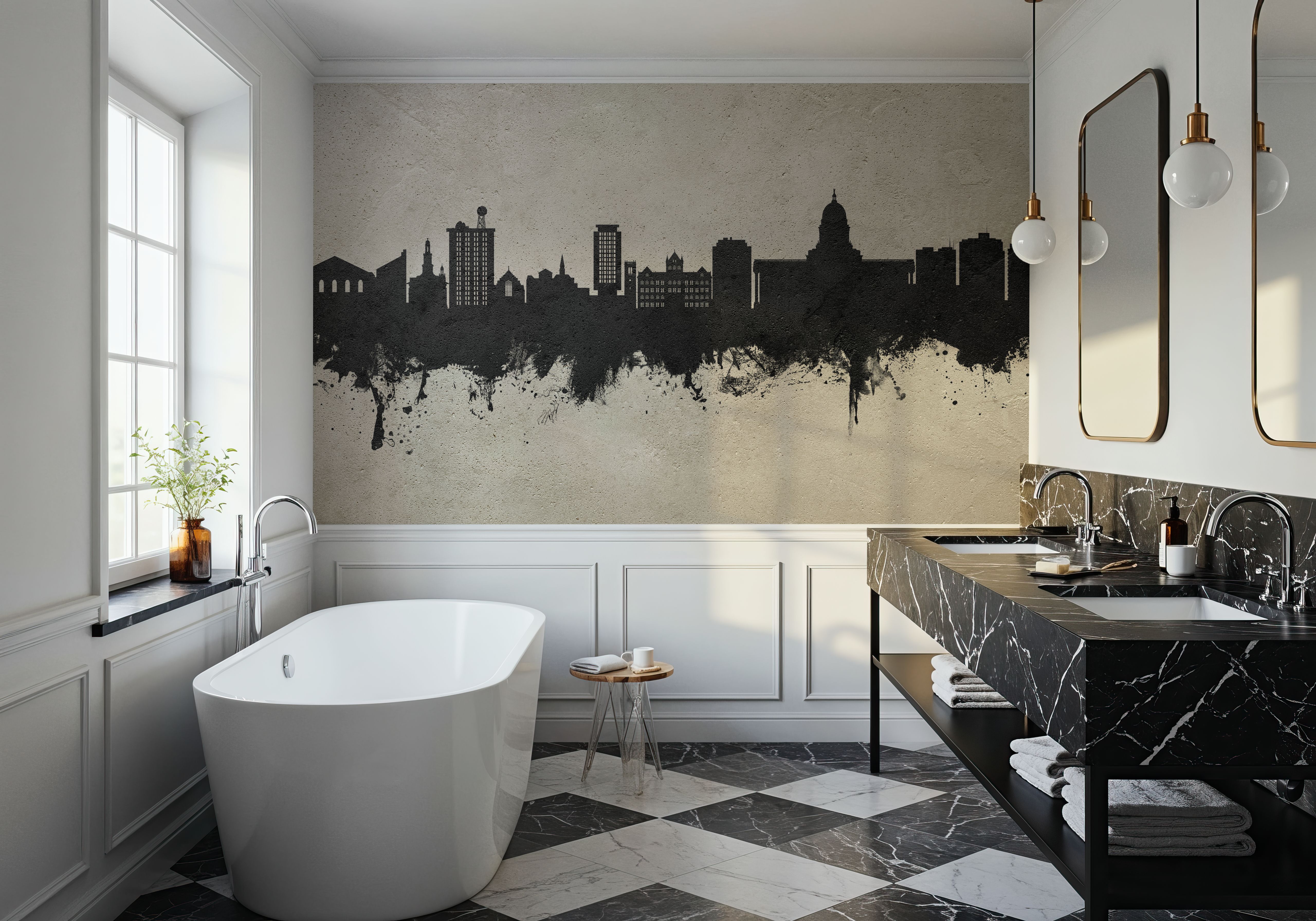 Madison Wisconsin Skyline Concrete