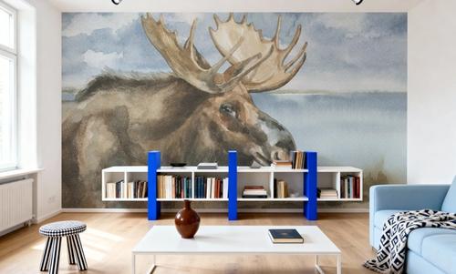 Moose by Lake