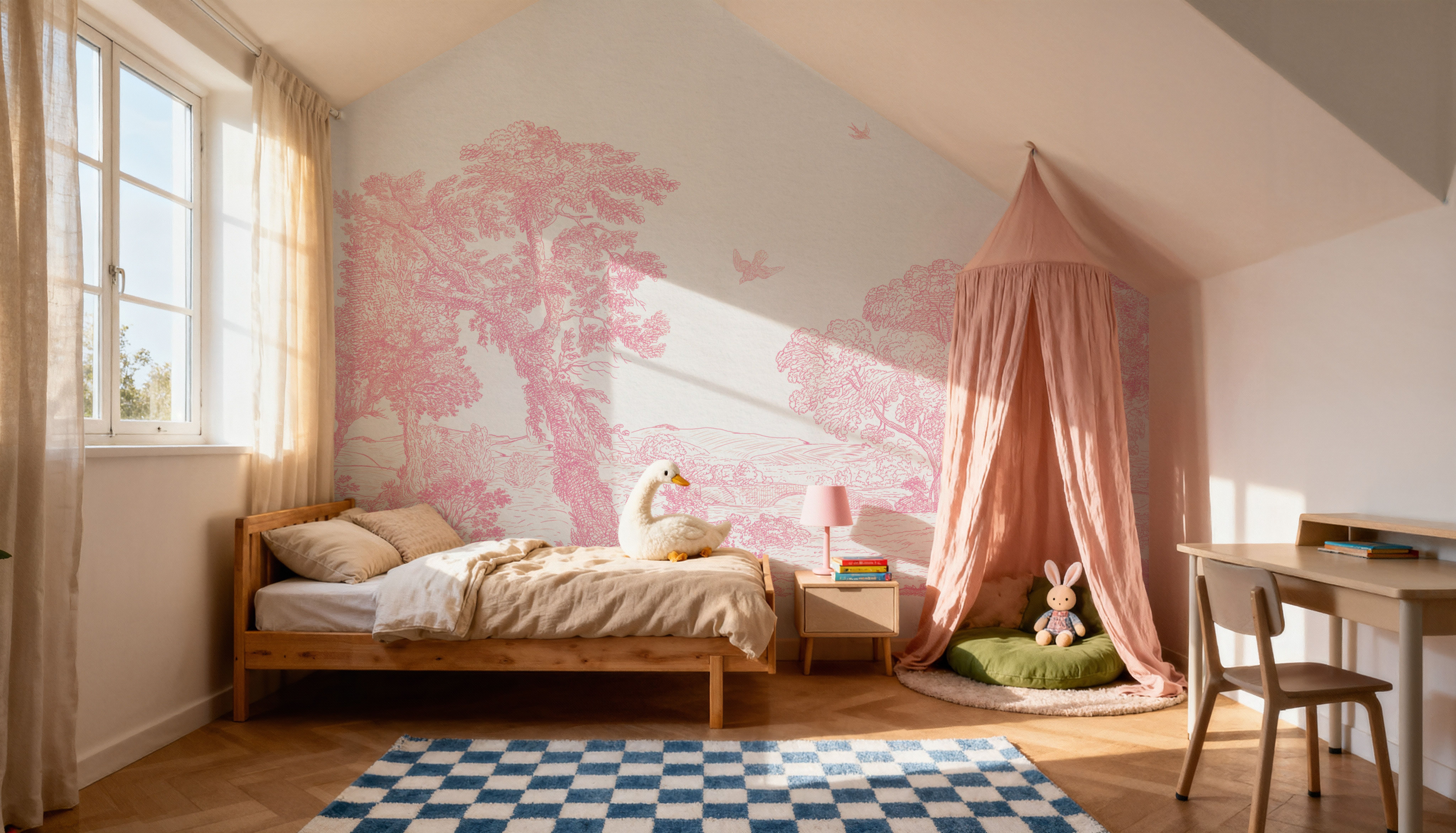 French Landscape, Pink Blush