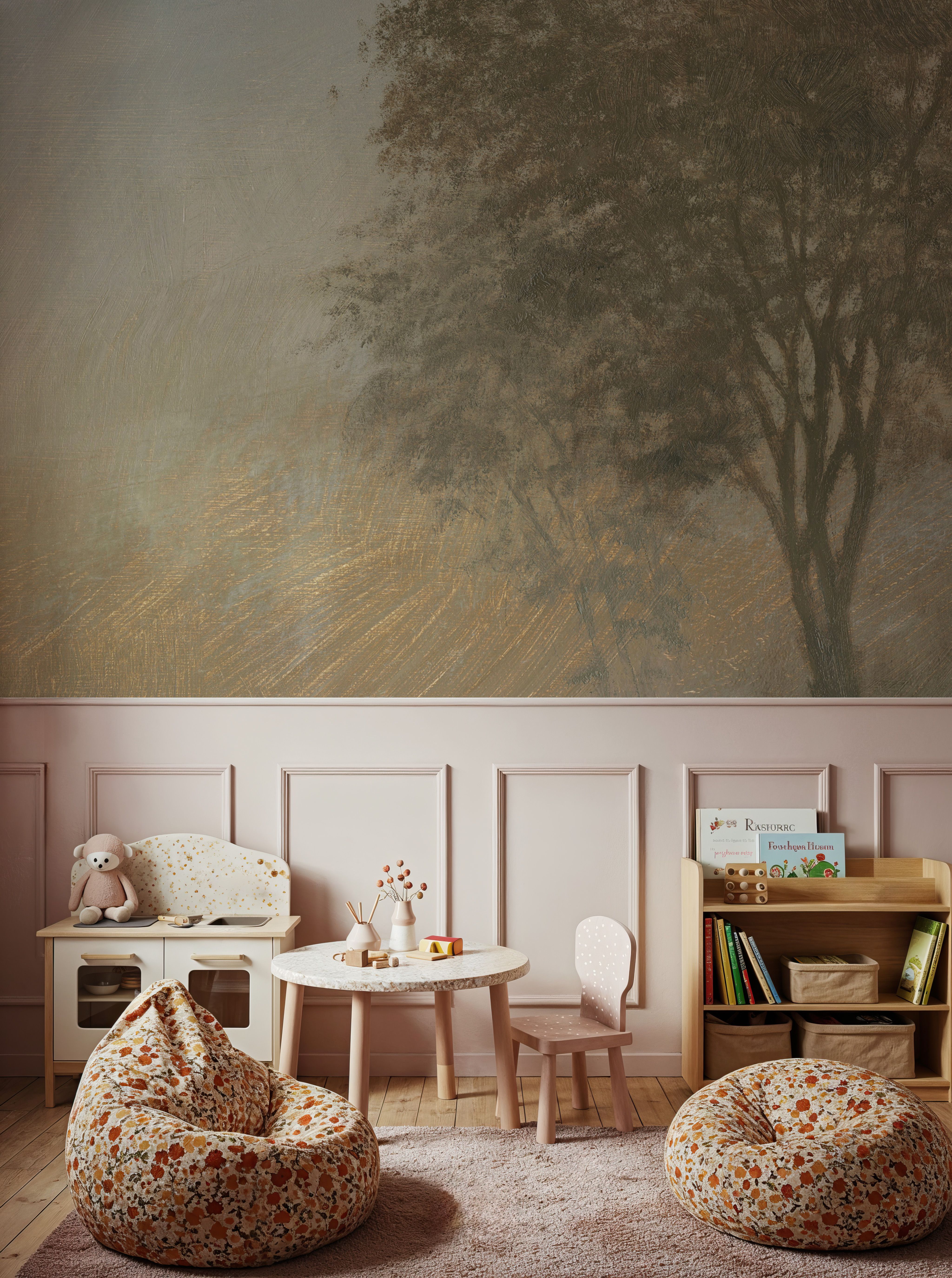 Moon at Dusk Diptych II