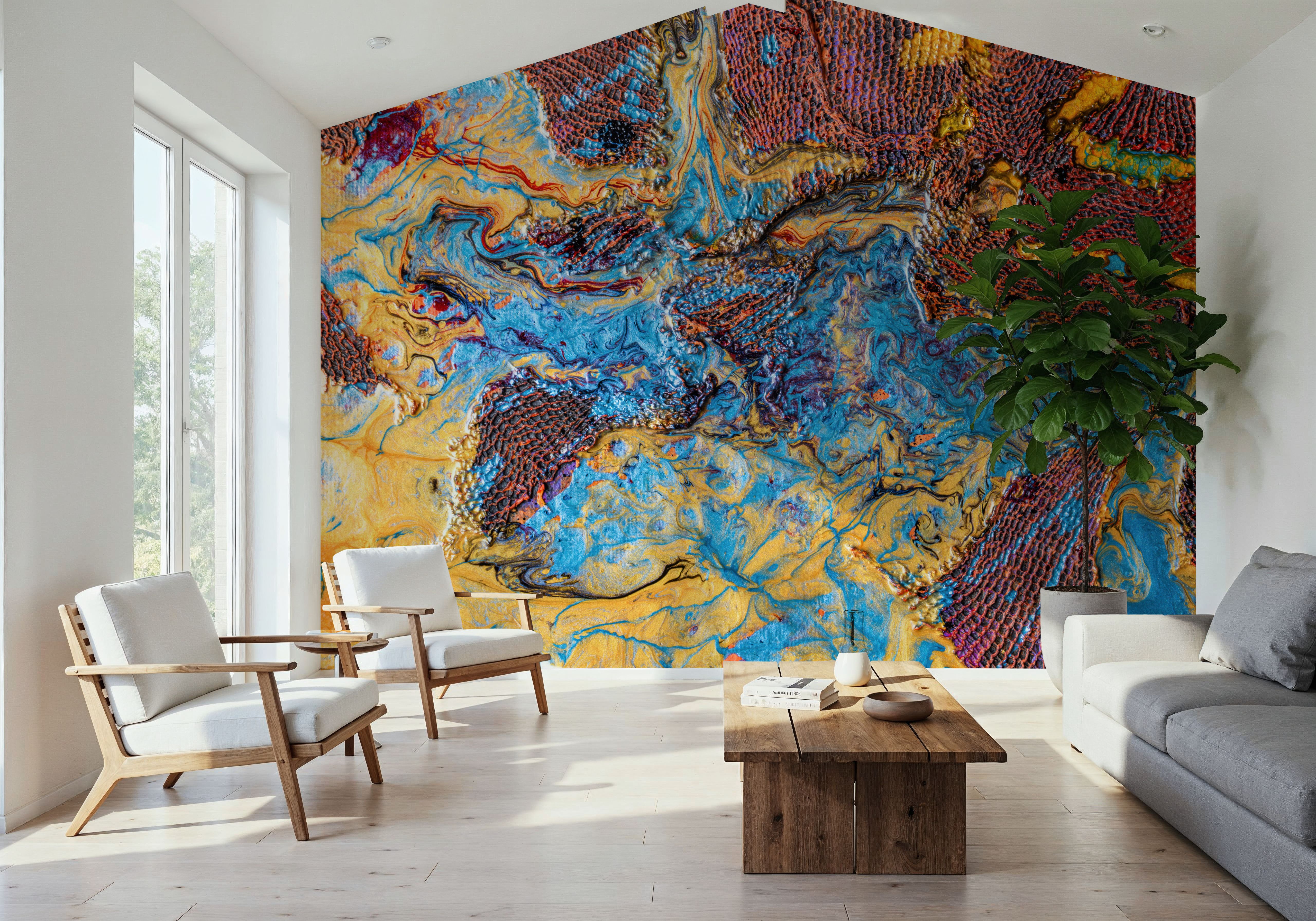 Liquid Fire, Papier peint