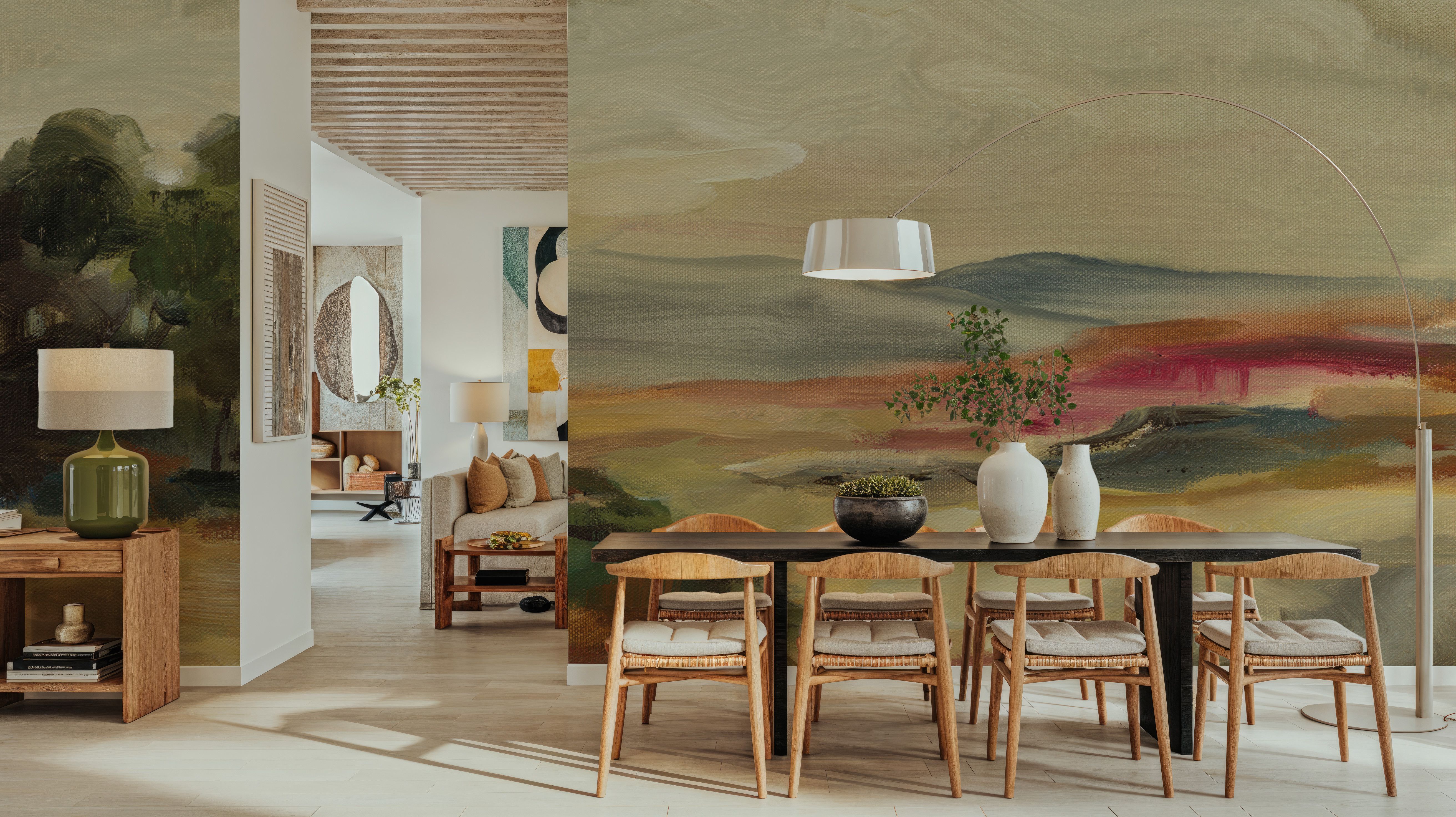 English Hillside, Papel pintado