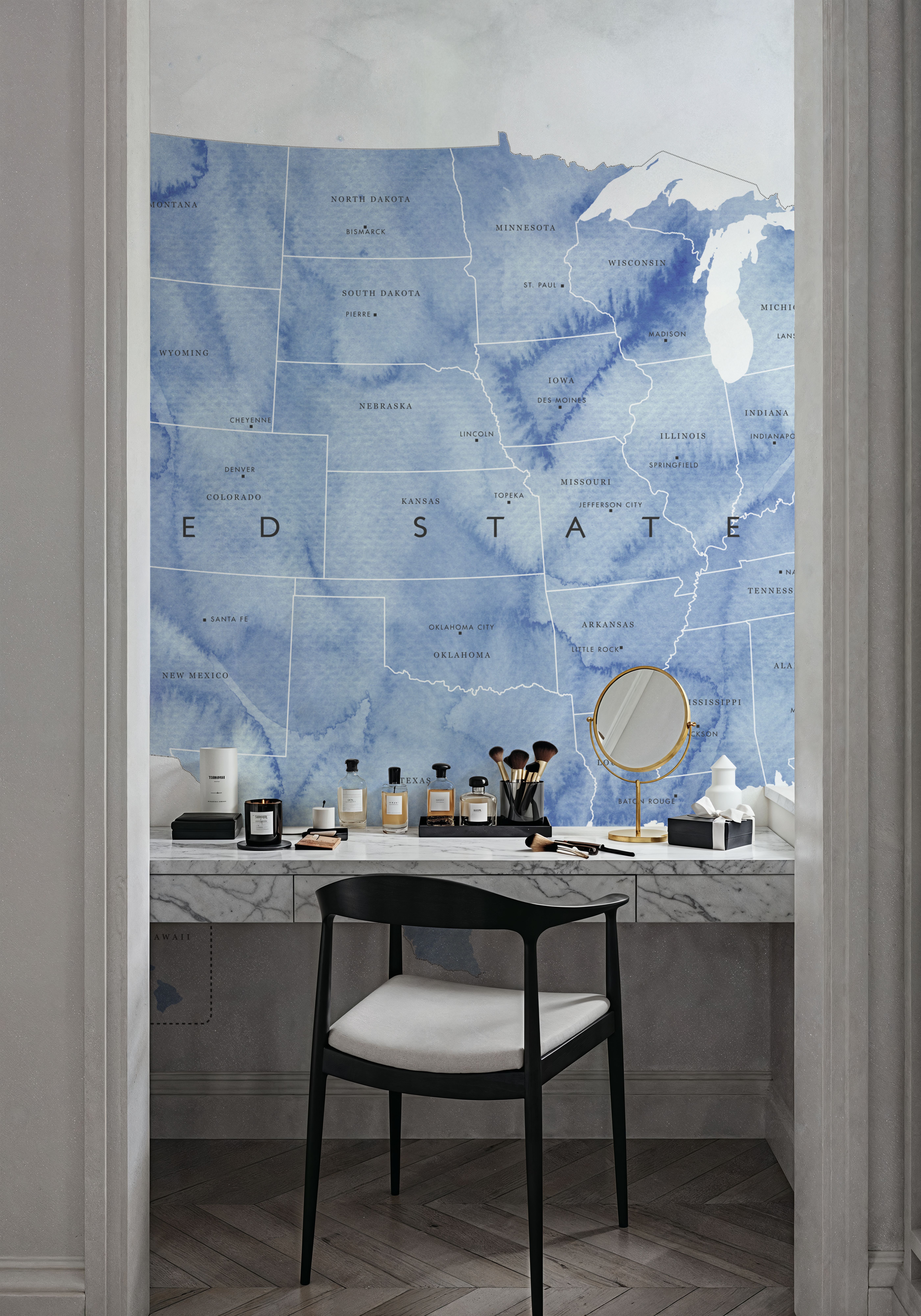US State Map - Iria Wash