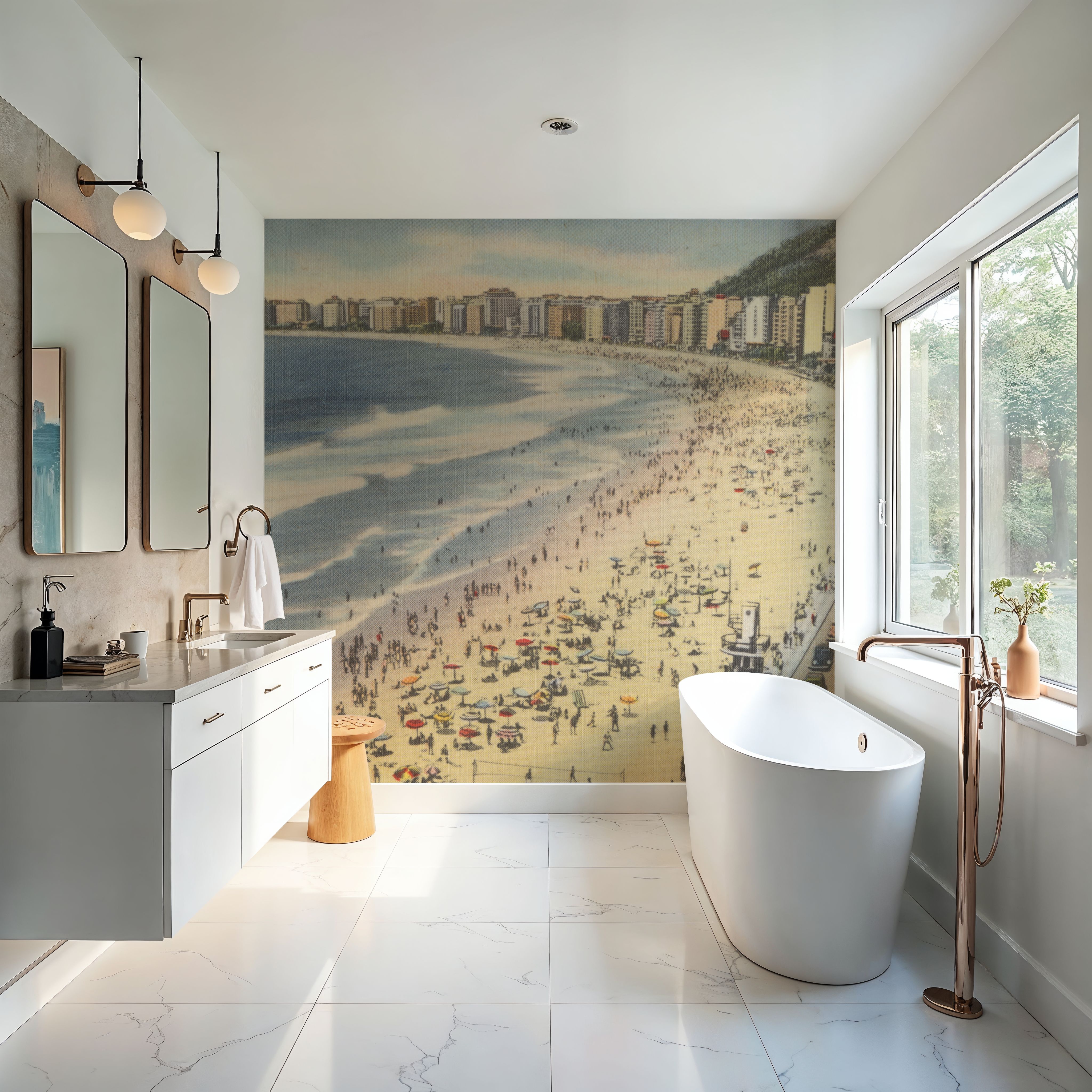 Greetings from Copacabana - Screenprint Postcard