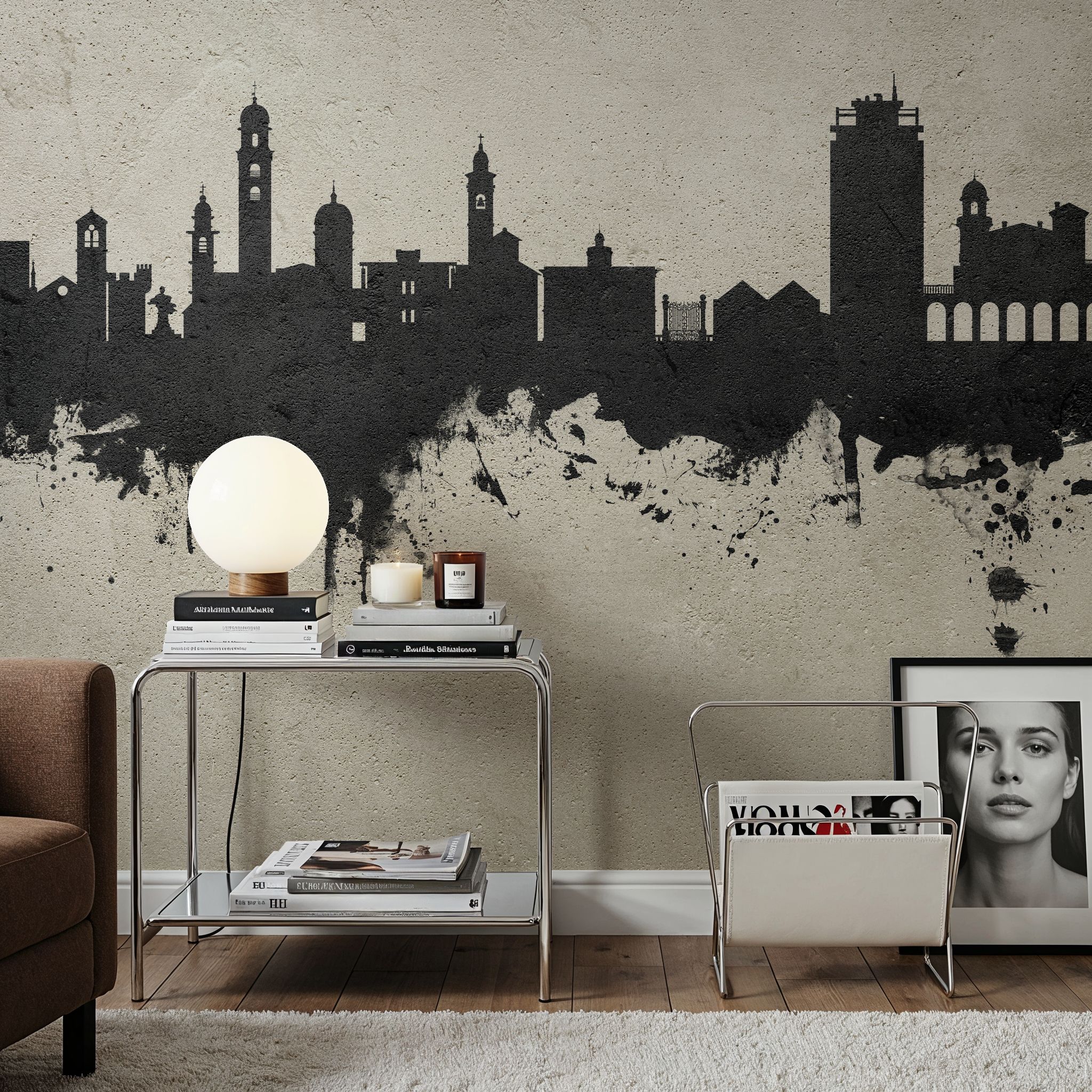 Lugano Switzerland Skyline Concrete