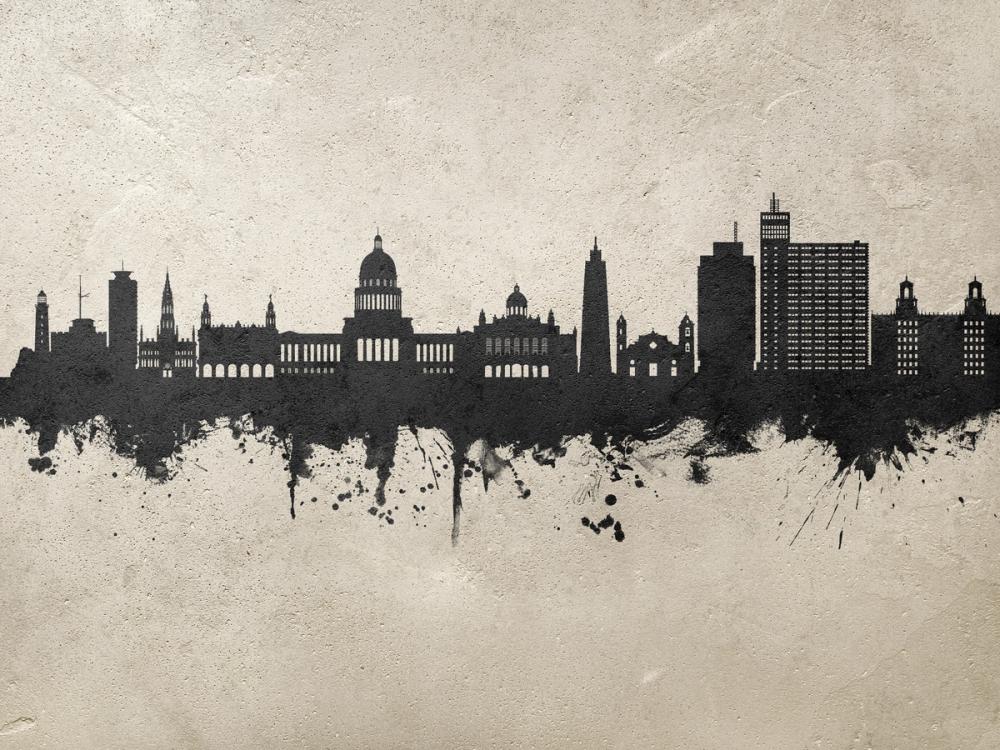 Havana Cuba Skyline Concrete