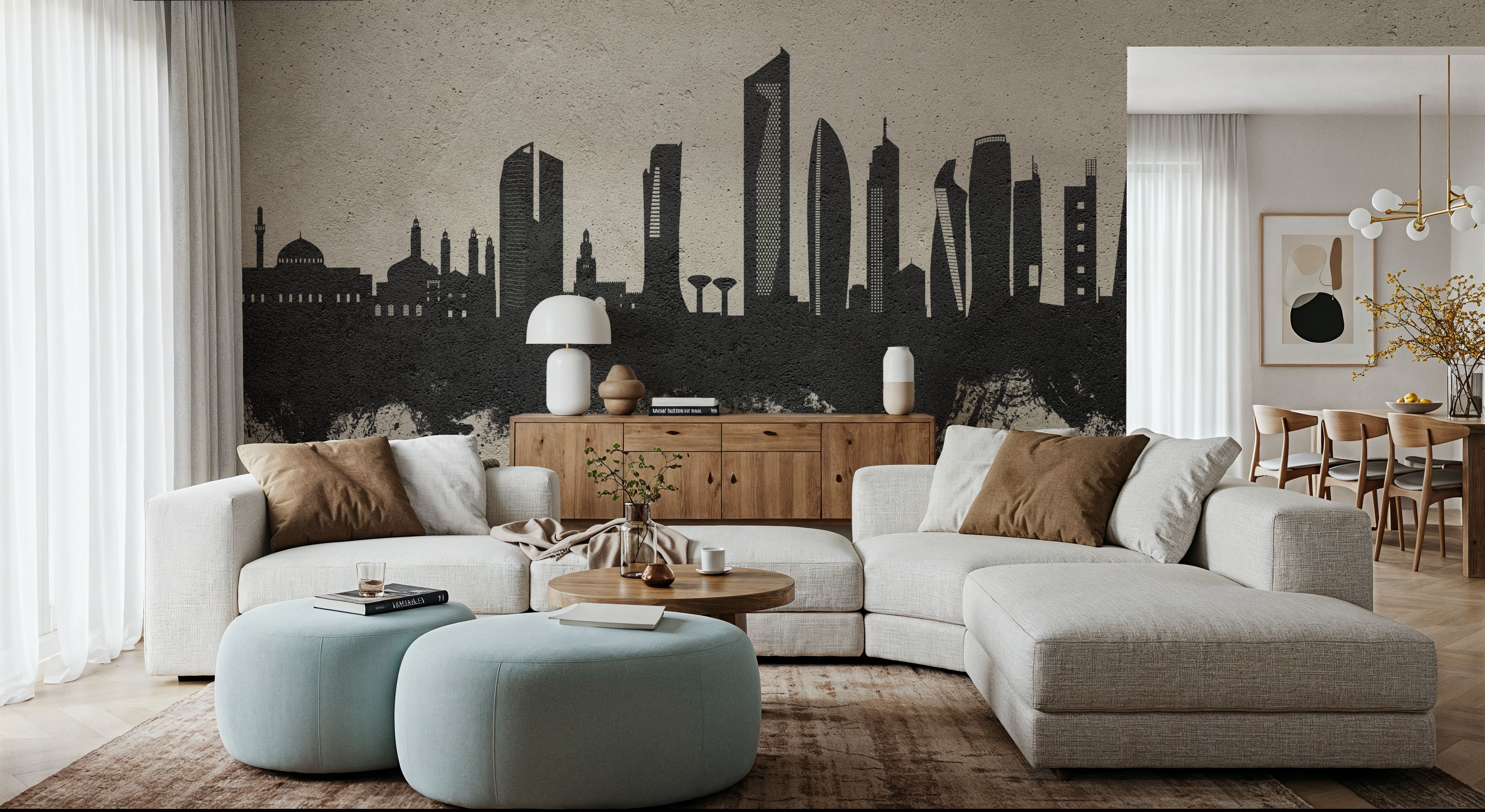 Kuwait City Skyline Concrete