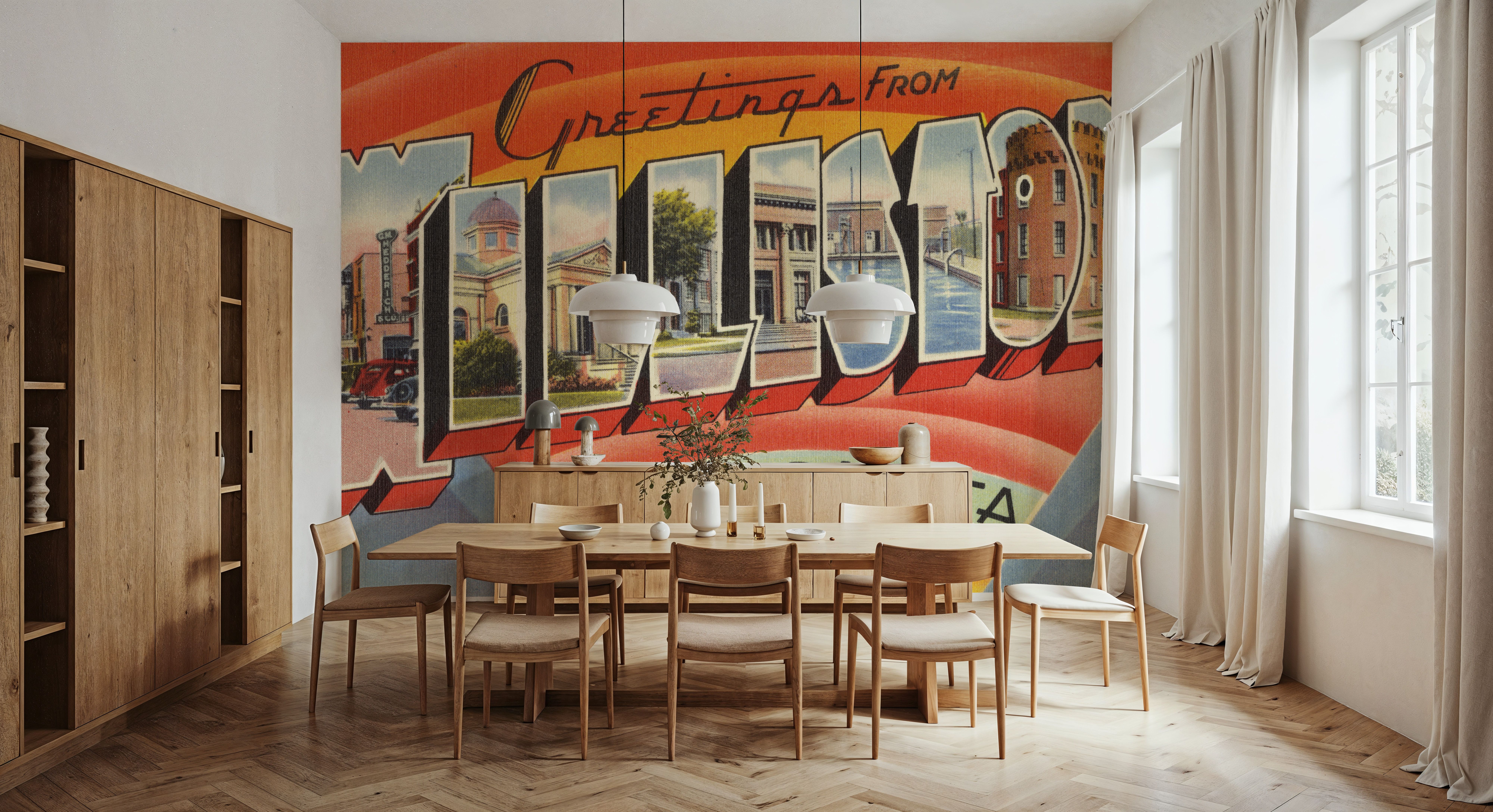 Greetings from Williston - Screenprint Postcard