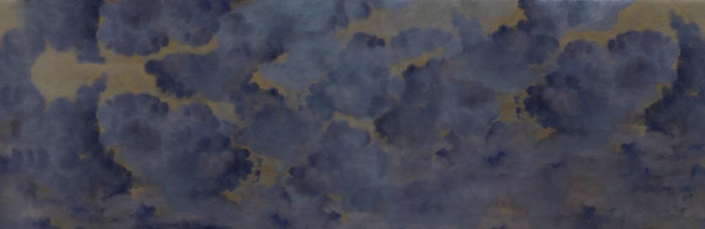 Painted Dreamy Clouds, Indigo