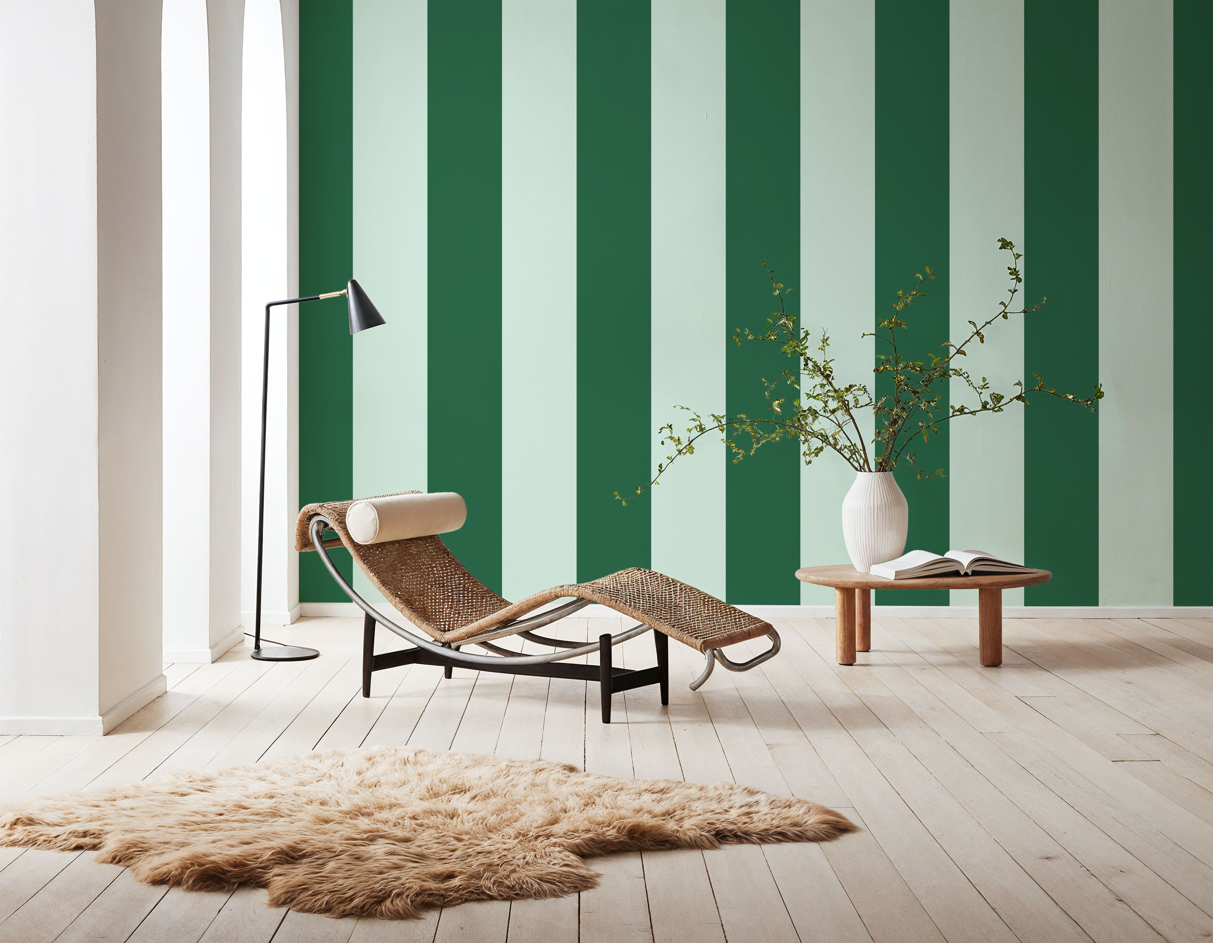Circus Stripes, Green on Green