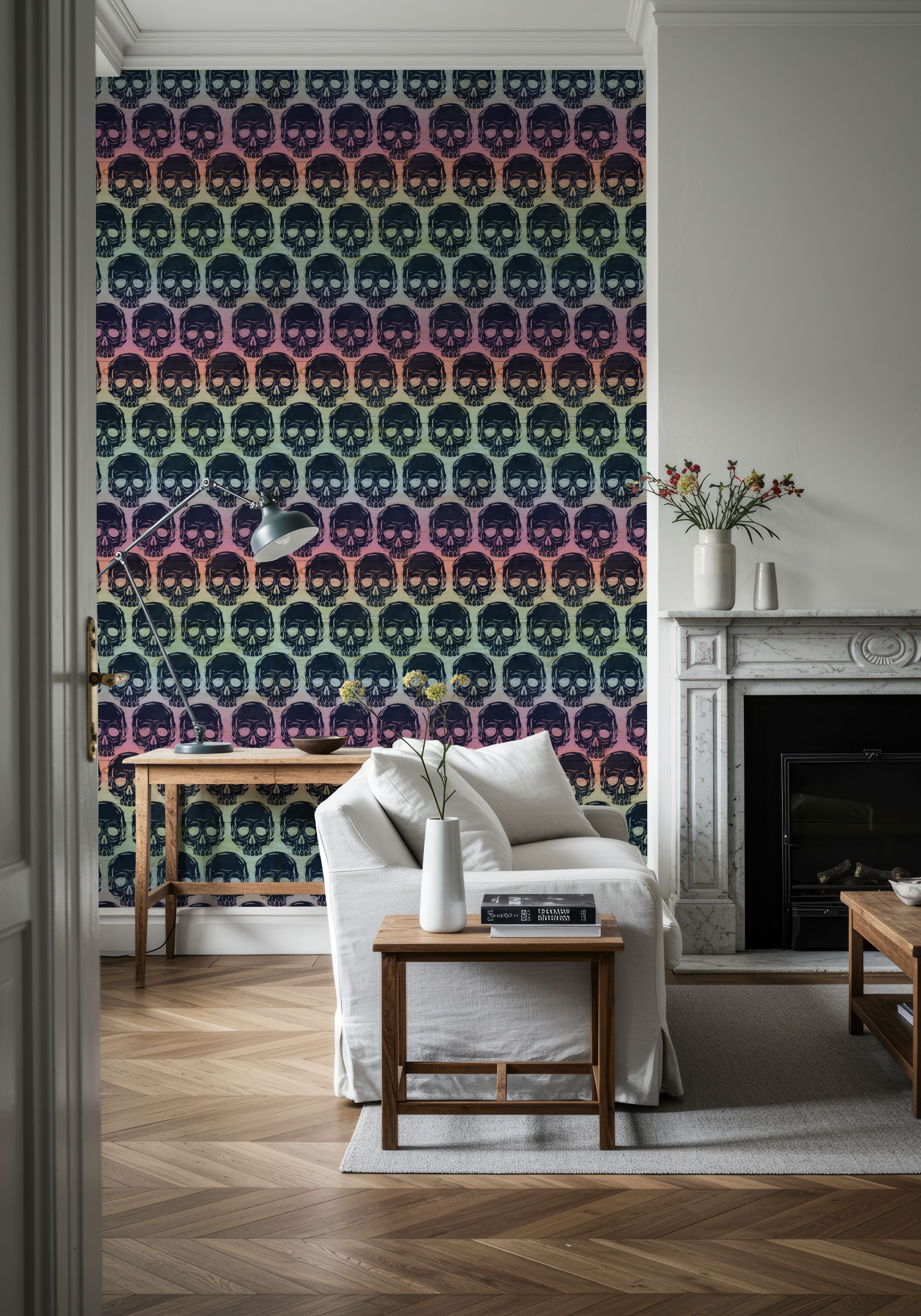 Skulls Everywhere Neon