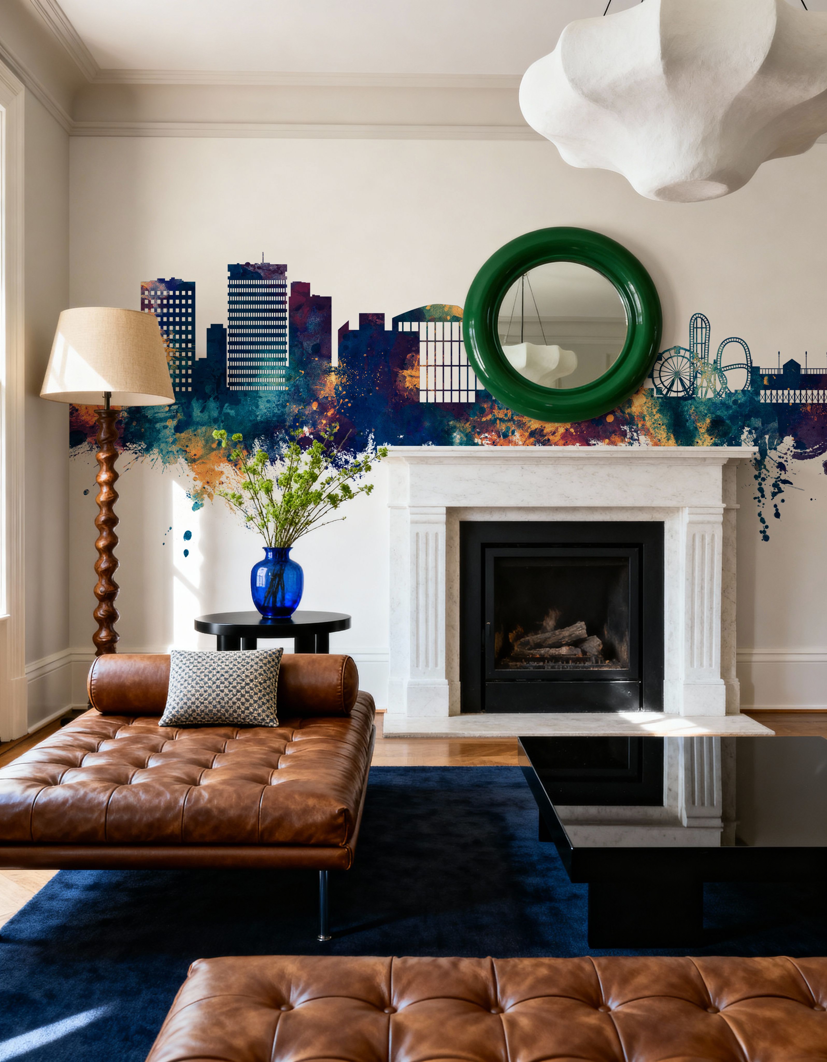 Southend-on-Sea England Skyline Blue & Bronze