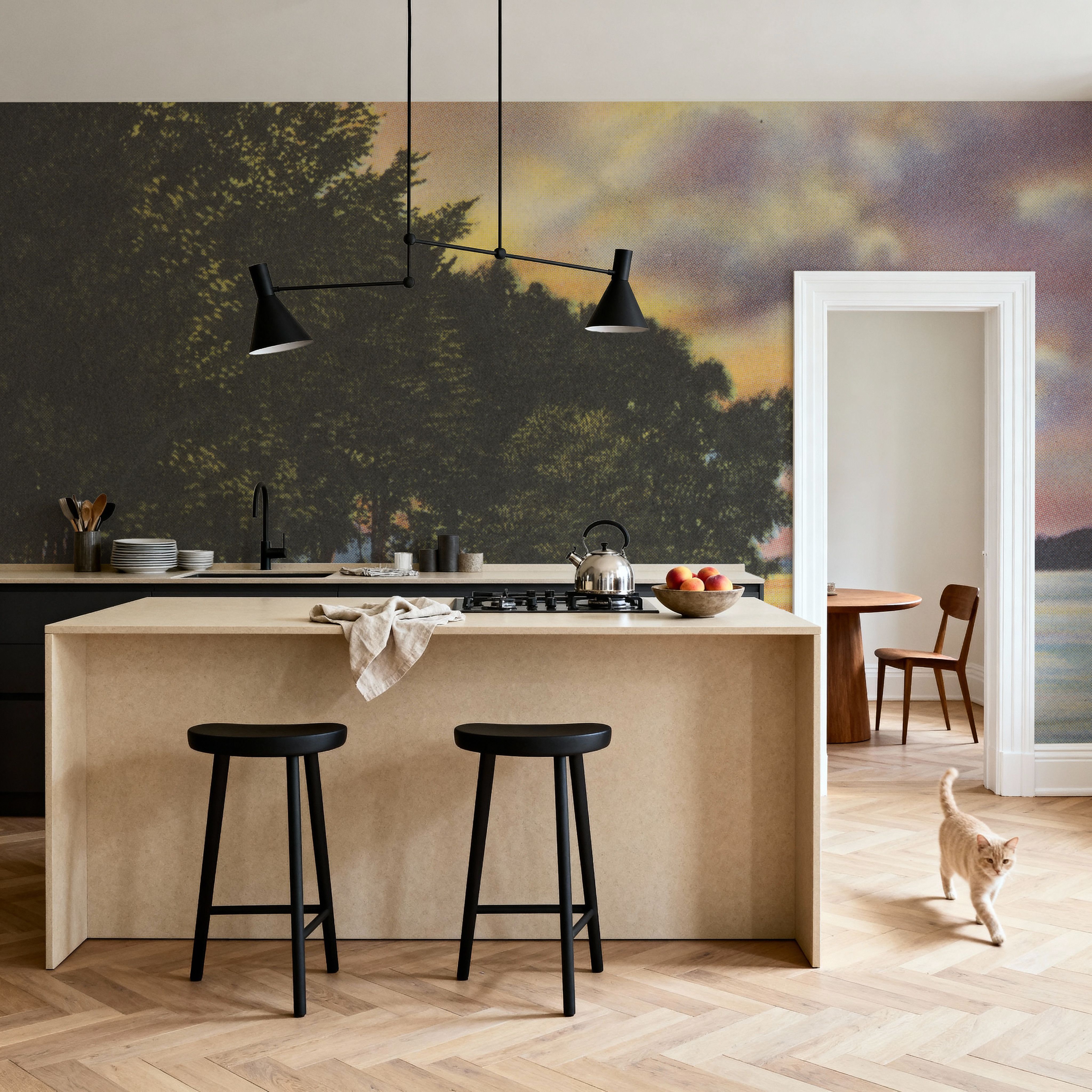 Summer Evenings - Screenprint Postcard