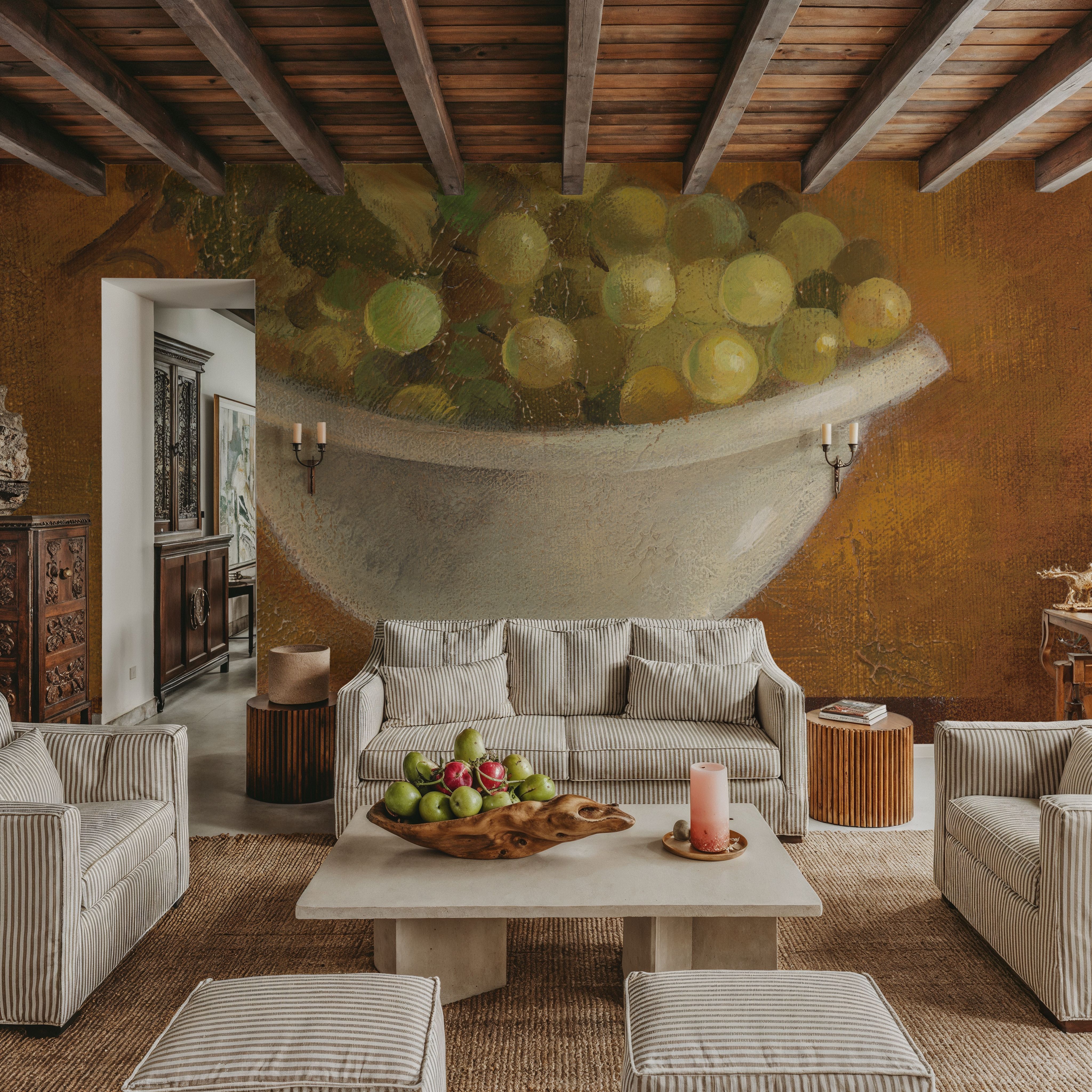 Grapes in Old Bowl