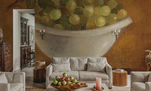 Grapes in Old Bowl
