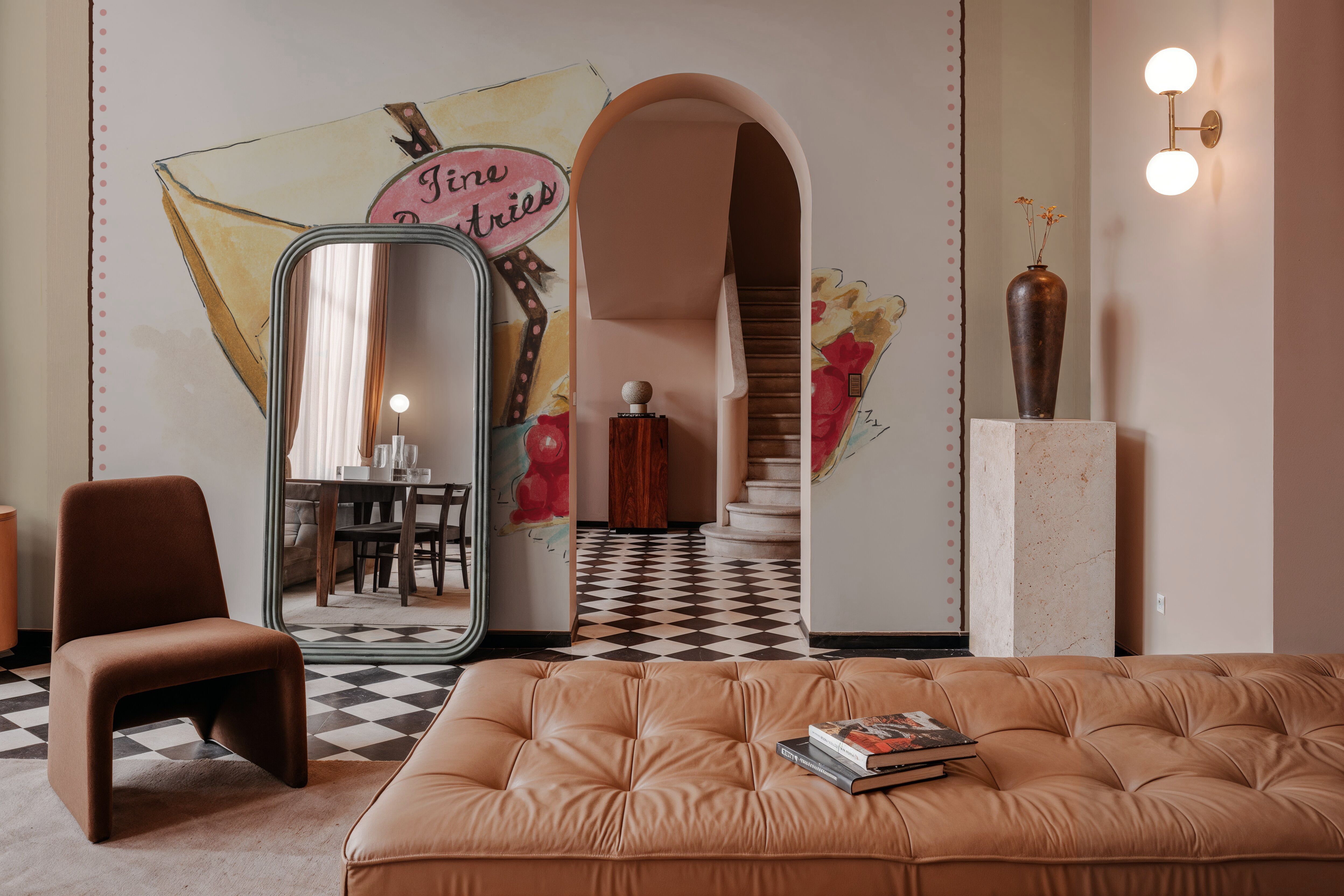 Slice of Pie on Stripes