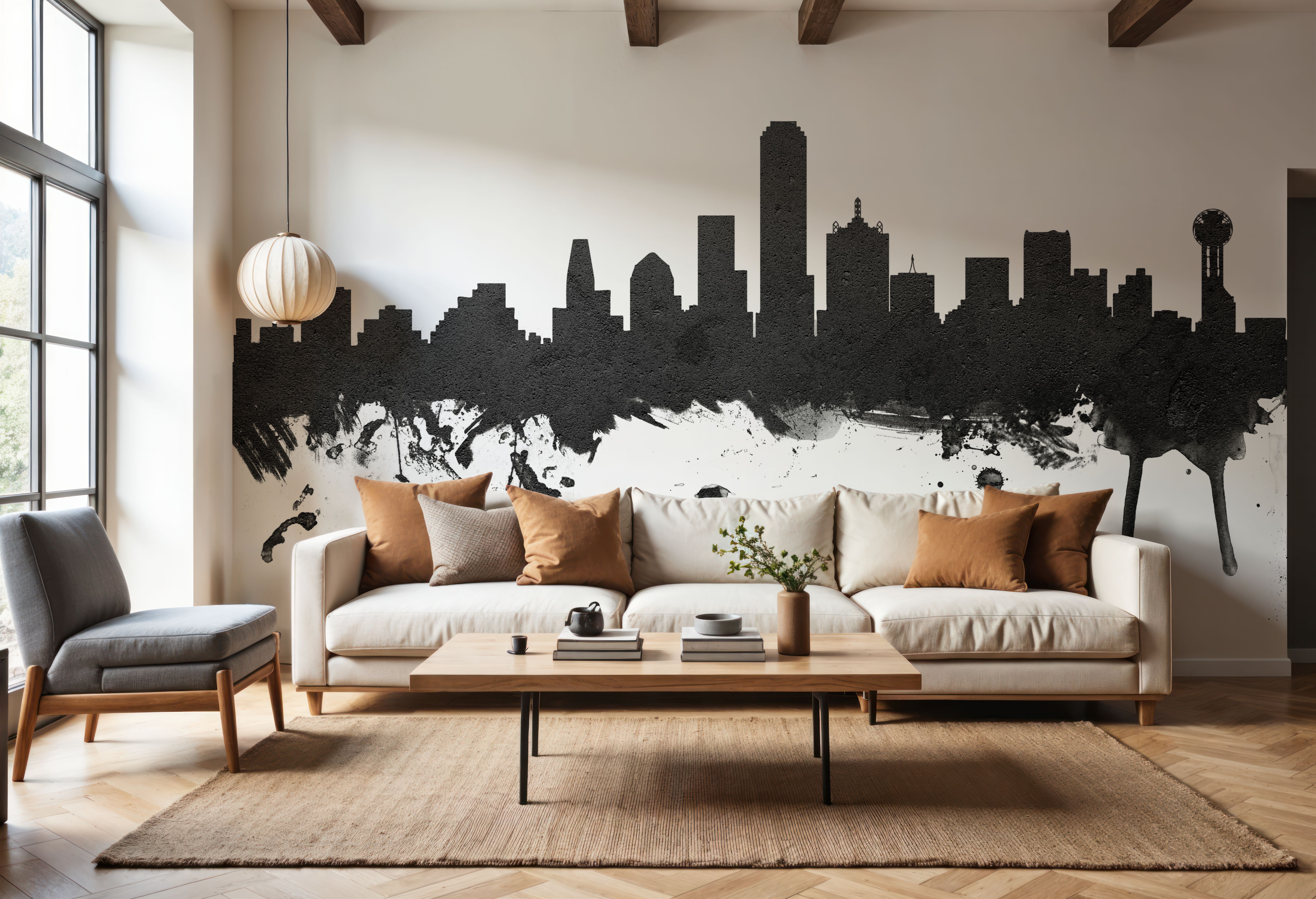 Dallas Skyline Black & White