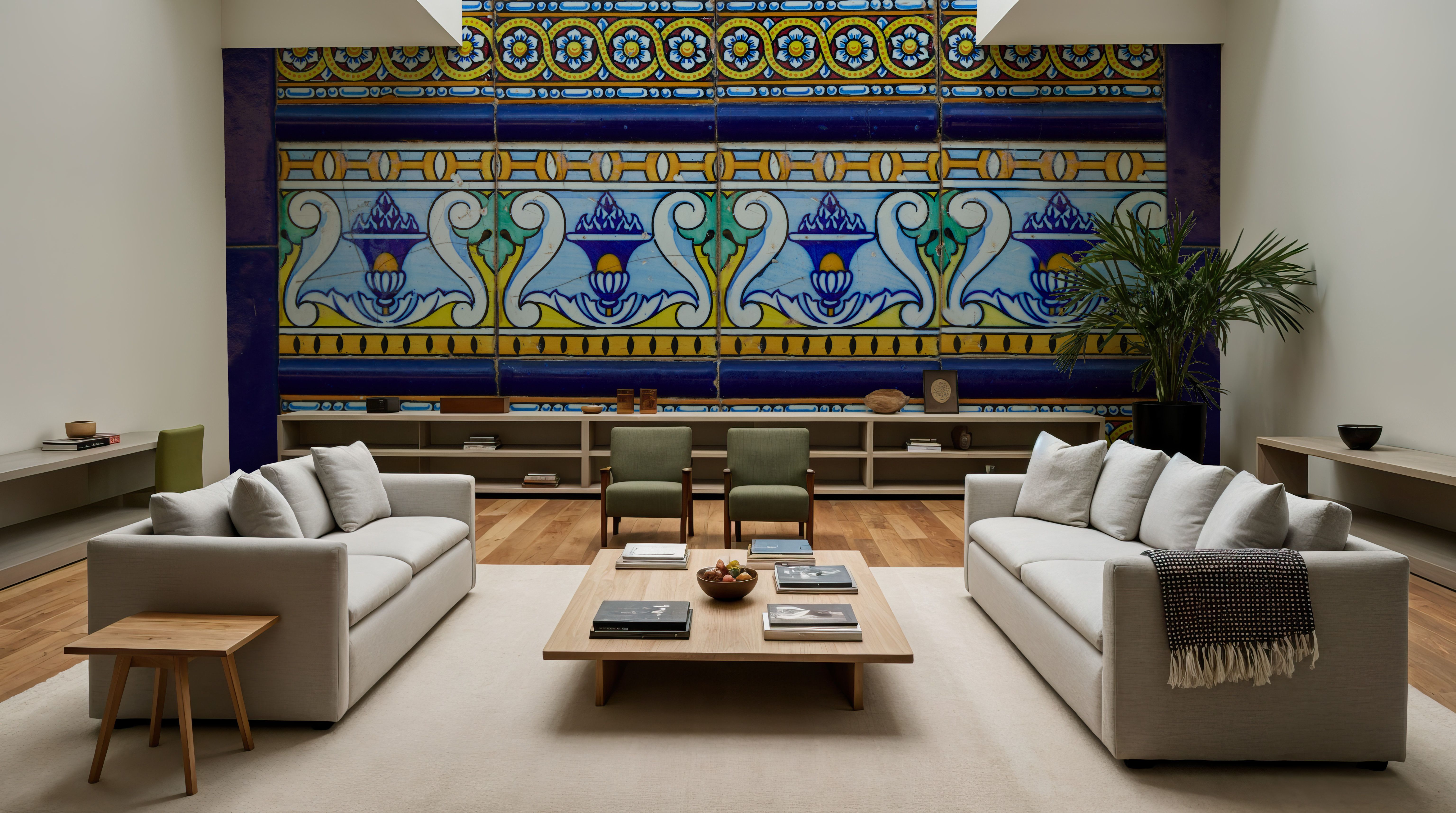 Azulejo Bloom, Wallpaper