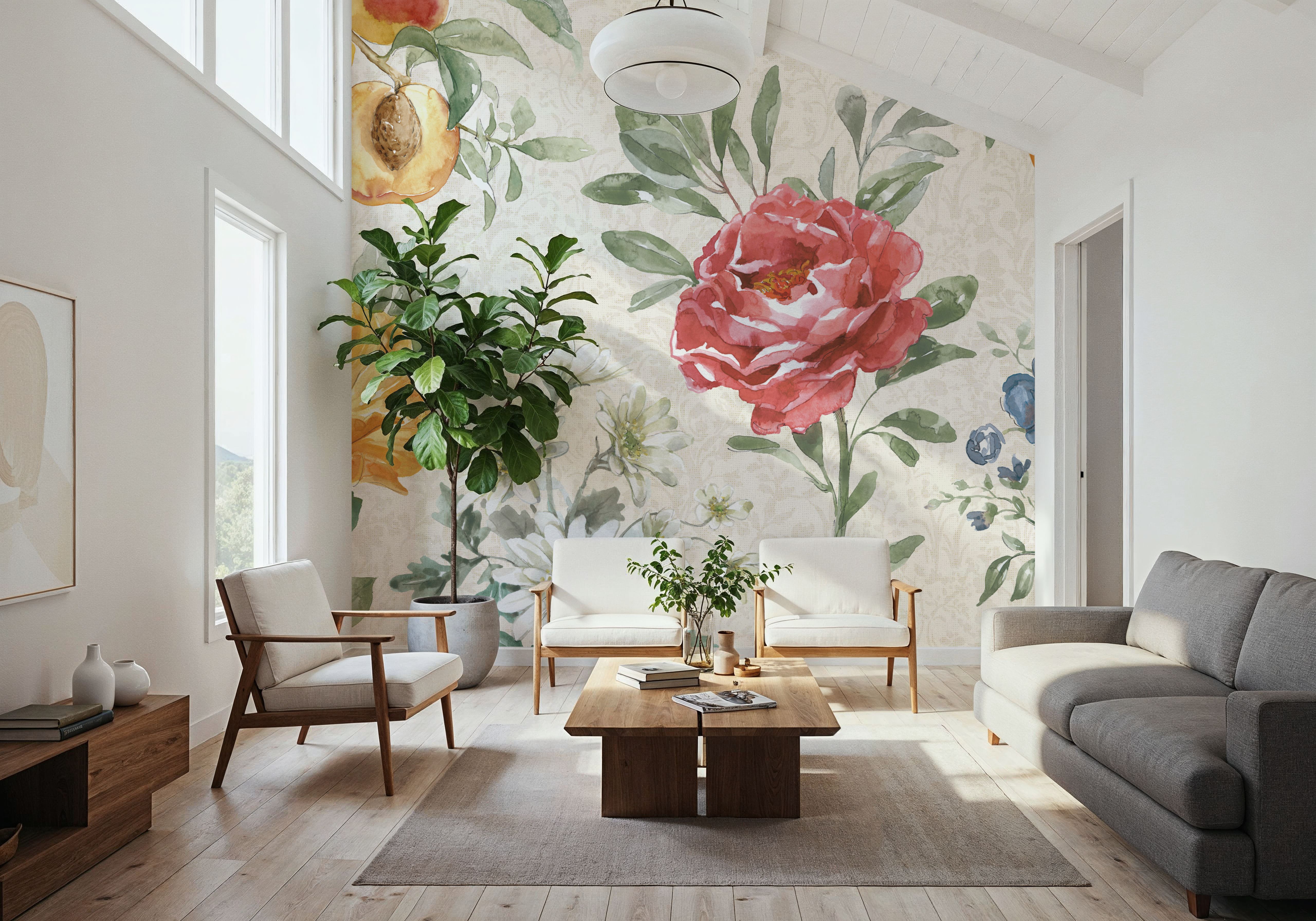 Floral Solitude White