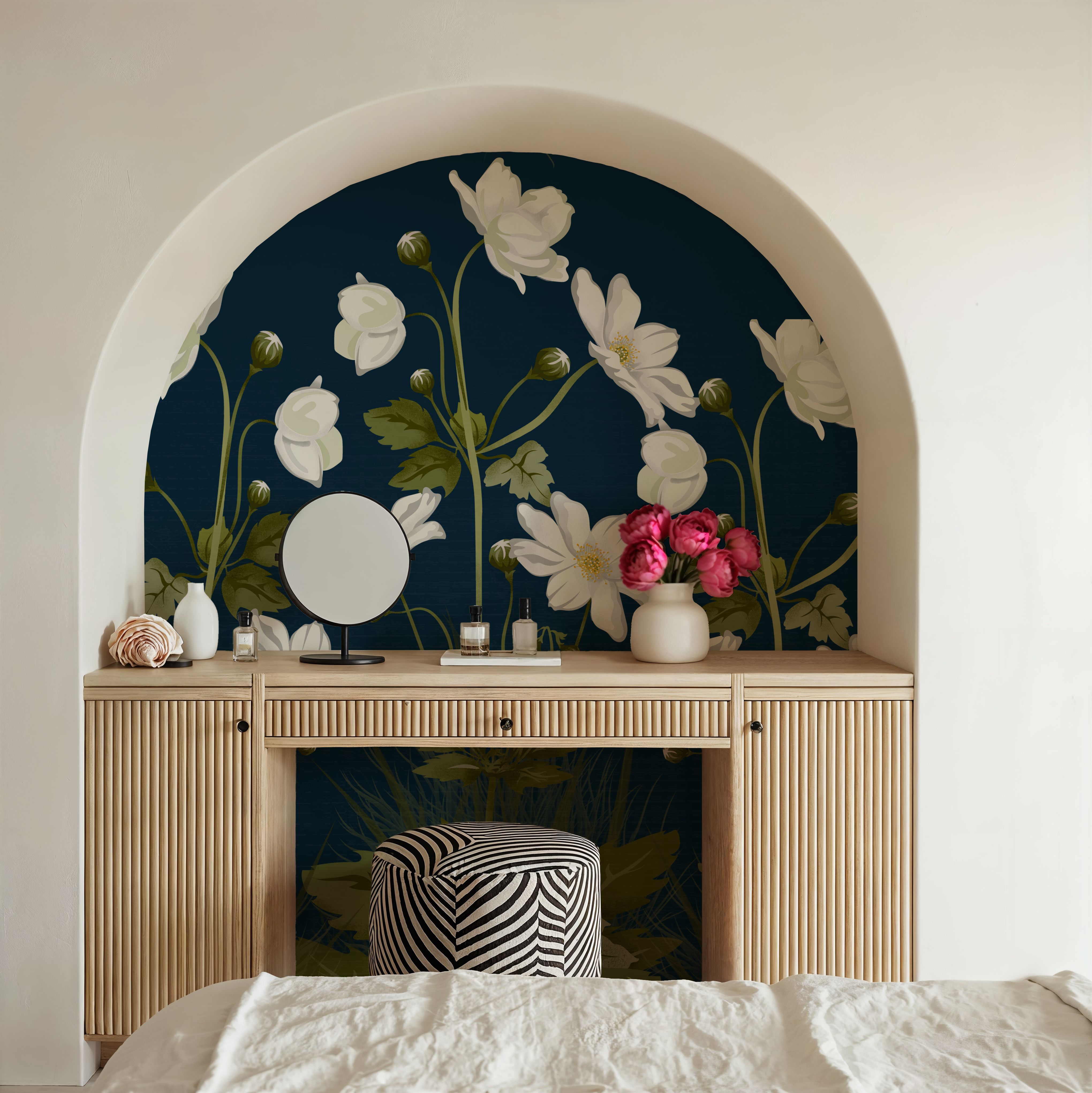 White Anemones, Denim