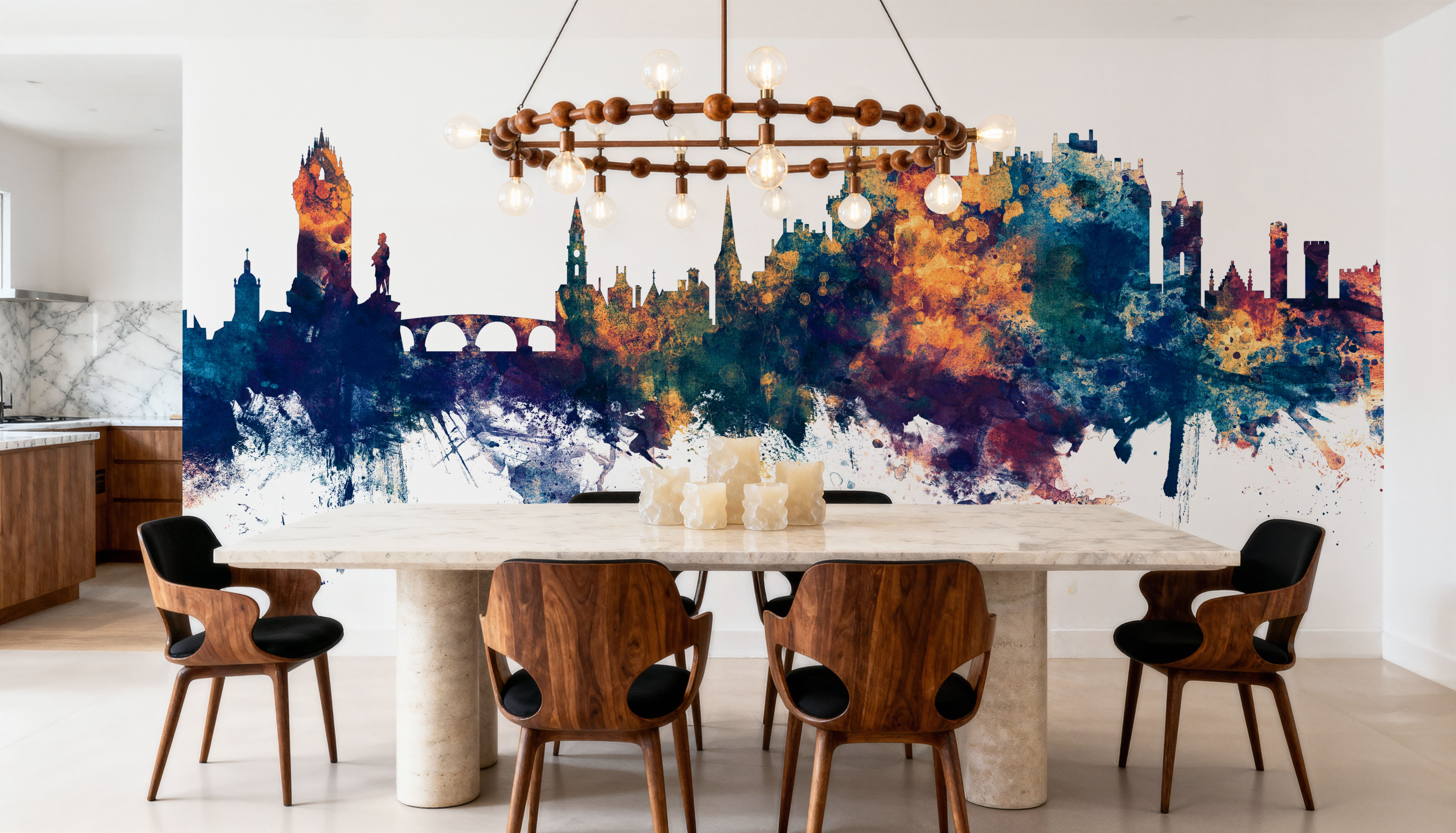 Stirling Scotland Skyline Blue & Bronze