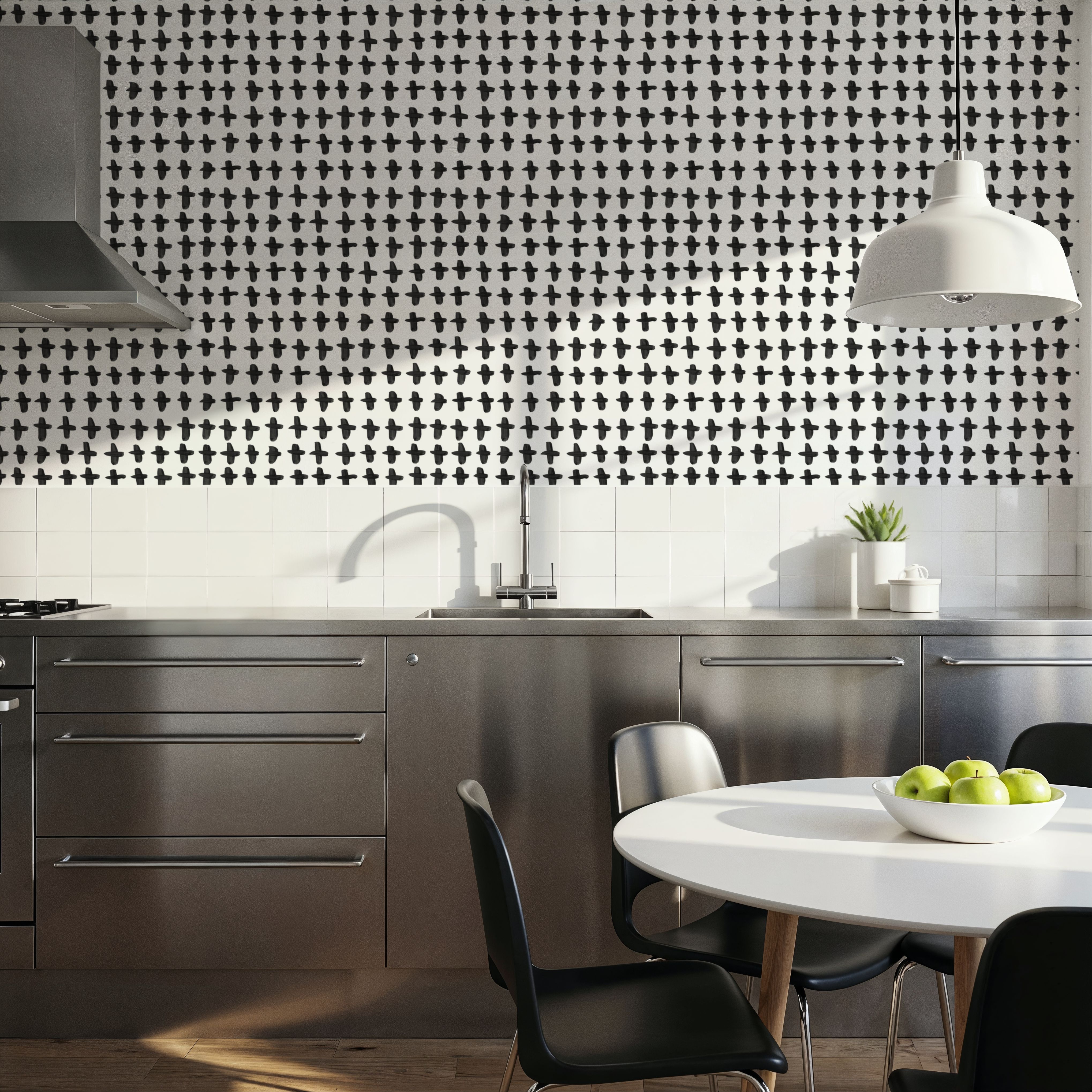 Doodle Crosses White