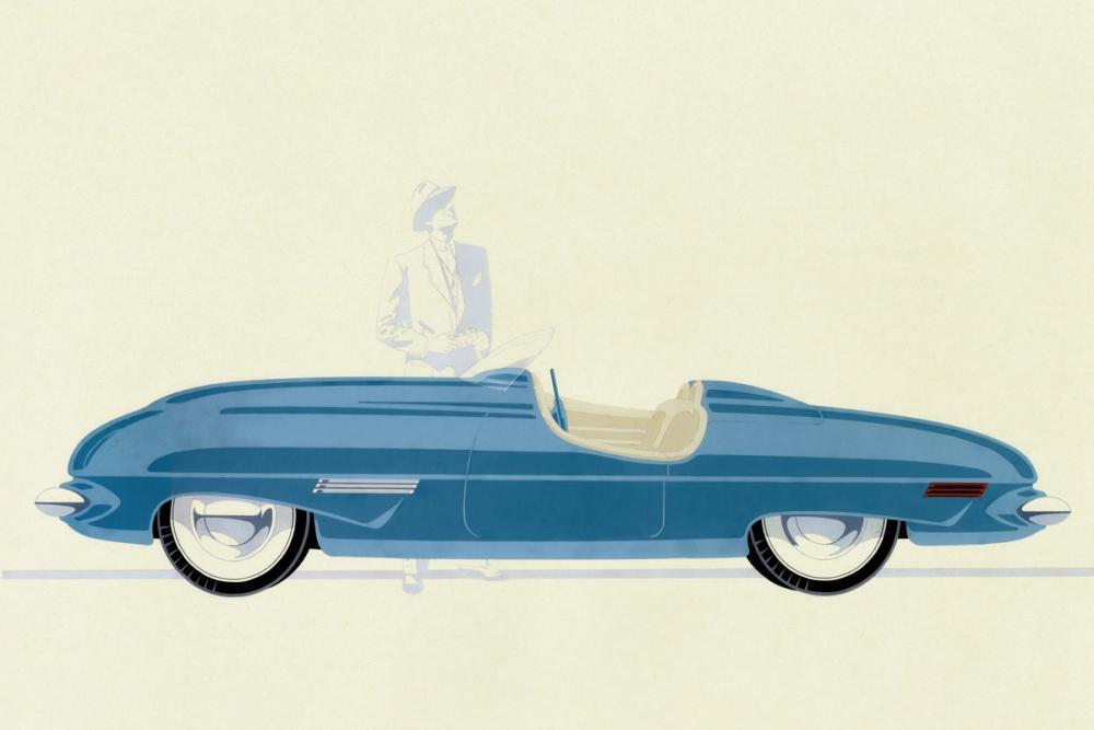 Blue Roadster