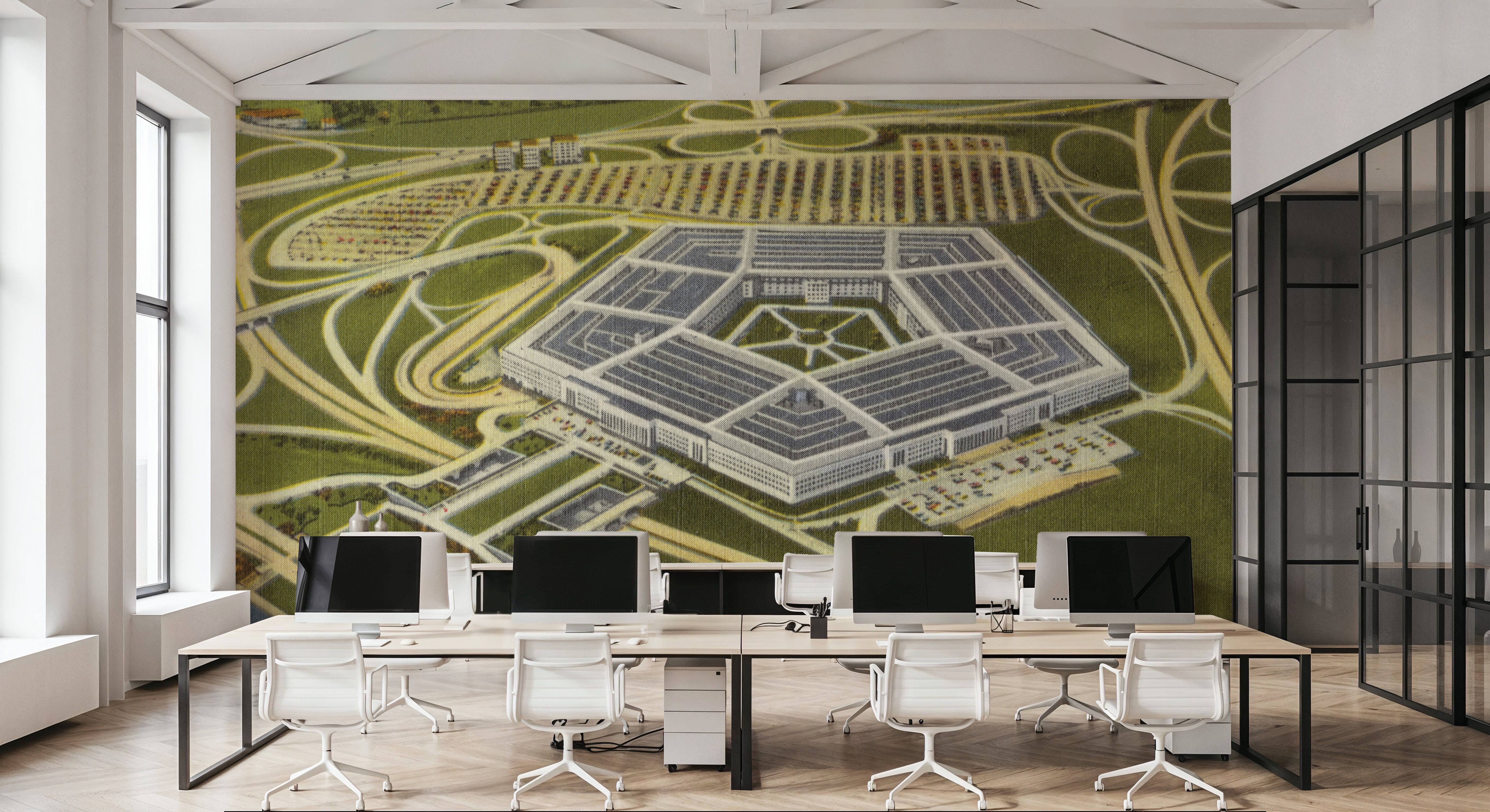 Greetings from the Pentagon - Screenprint Postcard