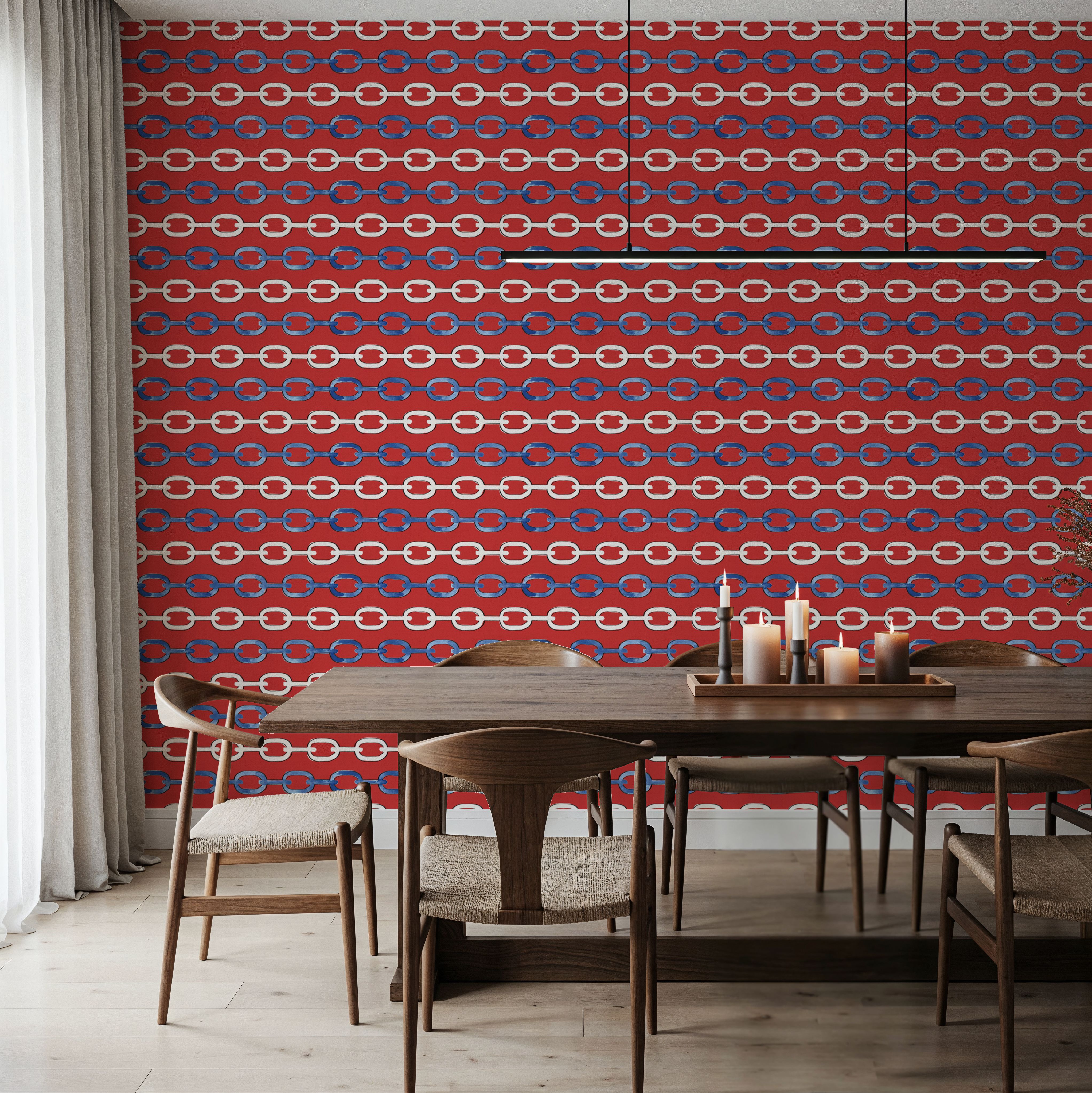 Seafood Shanty Red V, Wallpaper