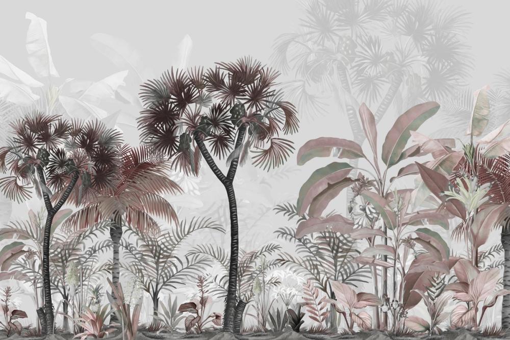 Tropical Forest Strolls Light Blue