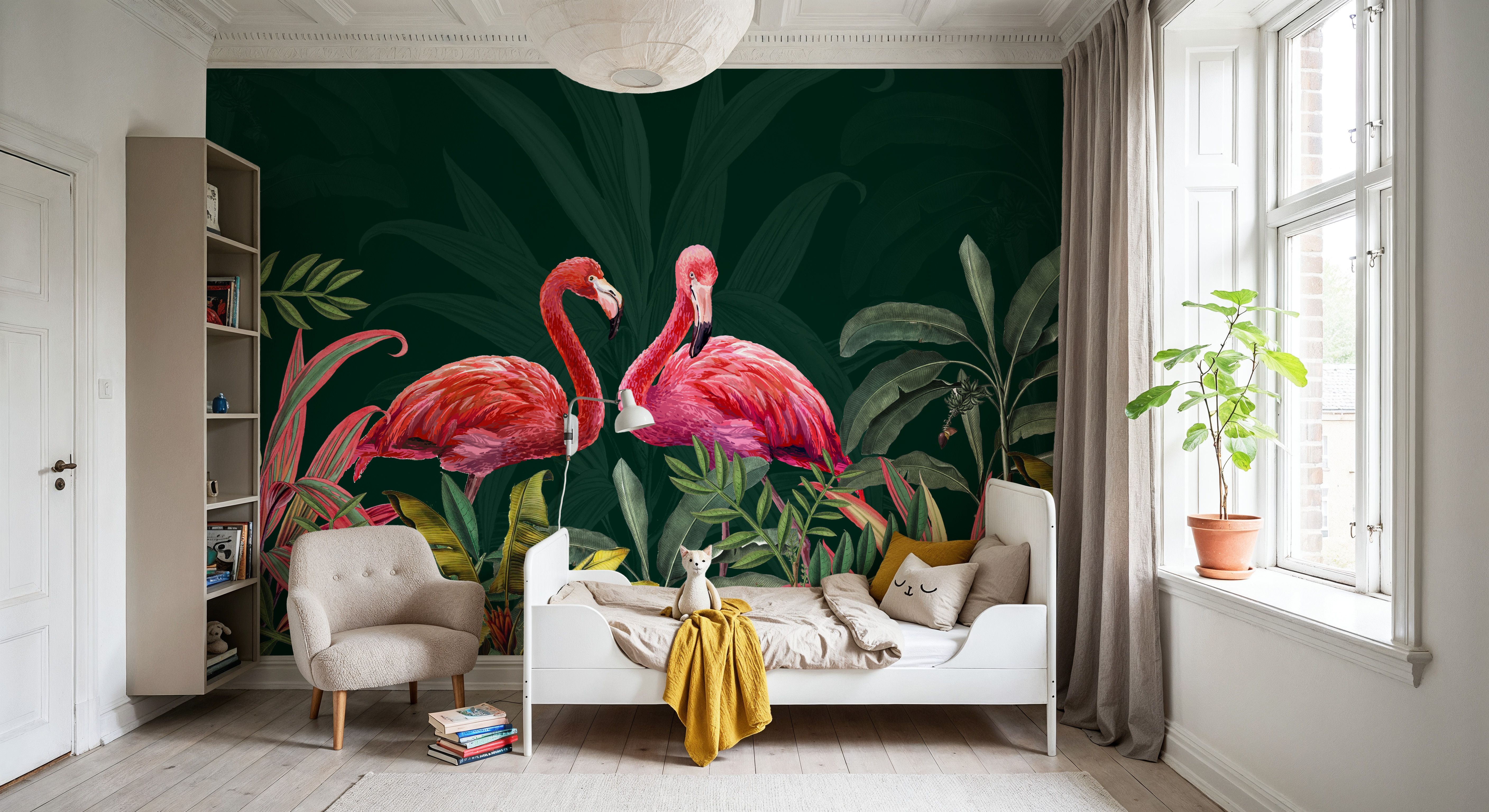 Shy Flamingos Dark